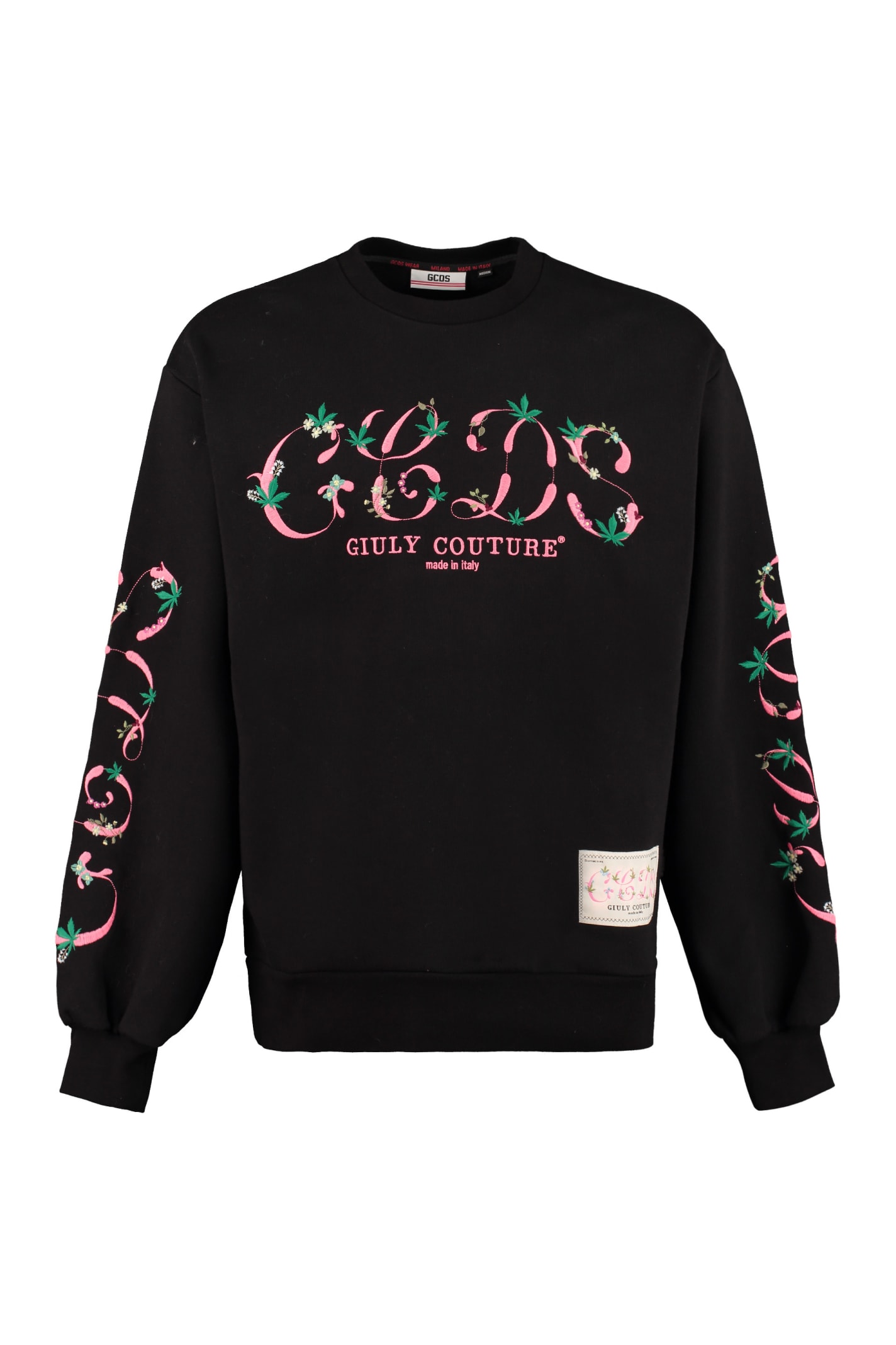 GCDS Embroidered Cotton Sweatshirt