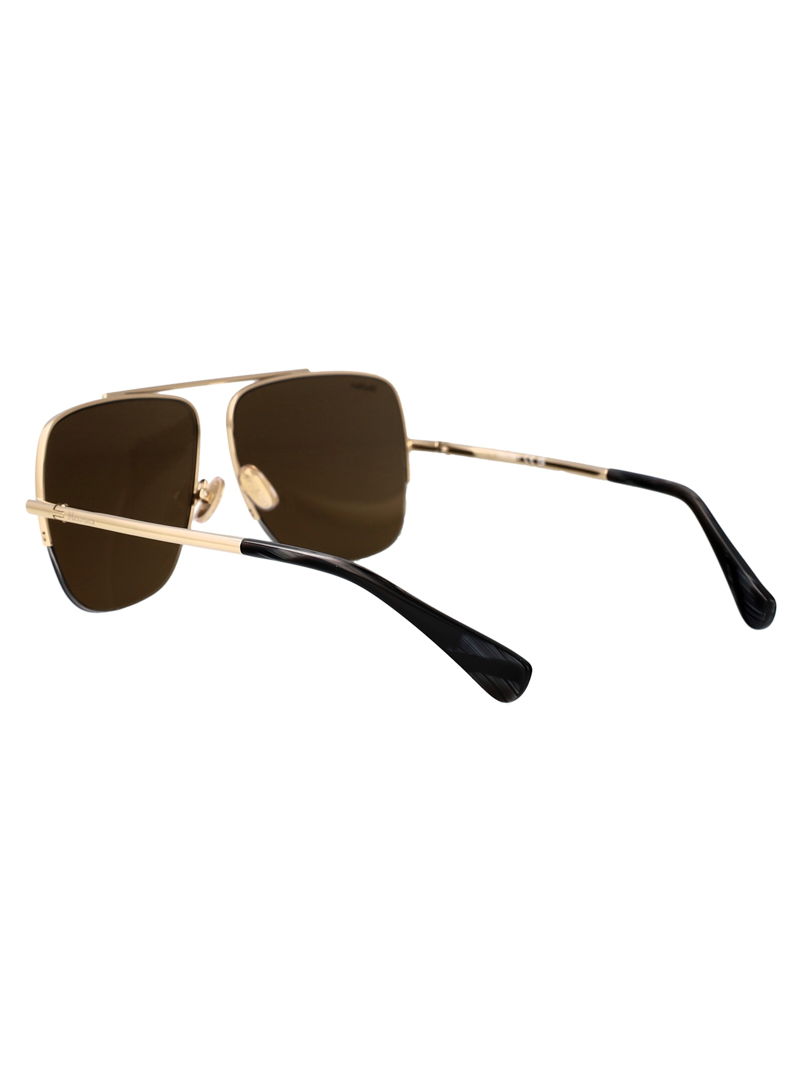 Shop Max Mara Mm0121/s Sunglasses In Gold Black