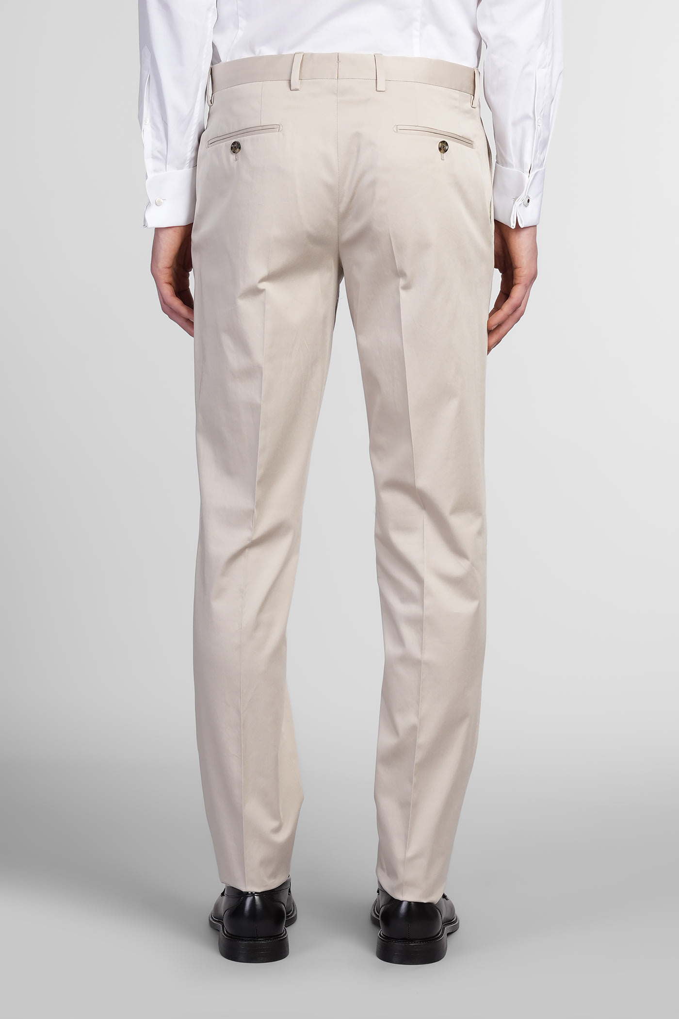 Lardini White Wool Knit Single-breasted Blazer In Beige