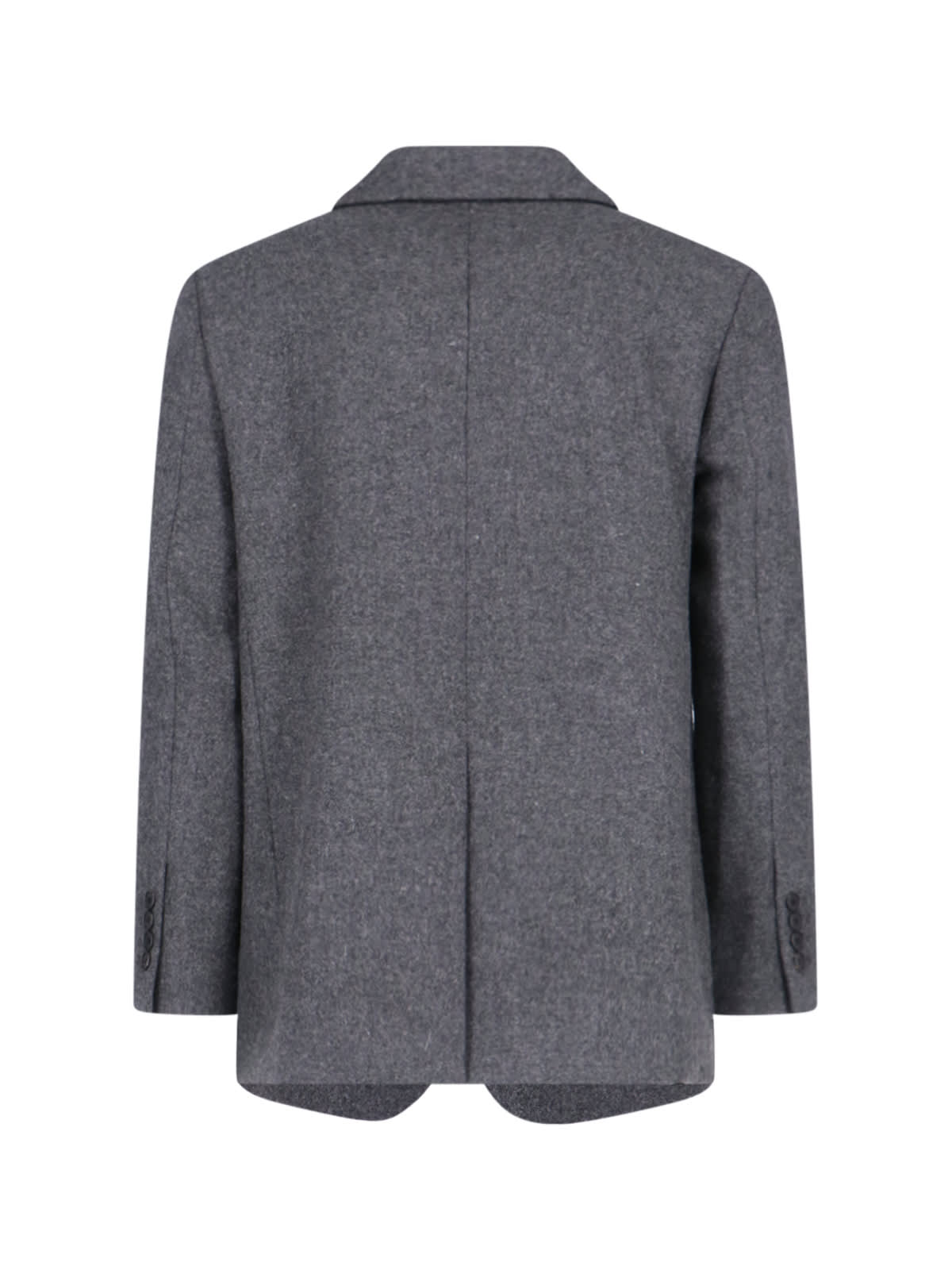 Shop Dunst Single-breasted Blazer In Gray