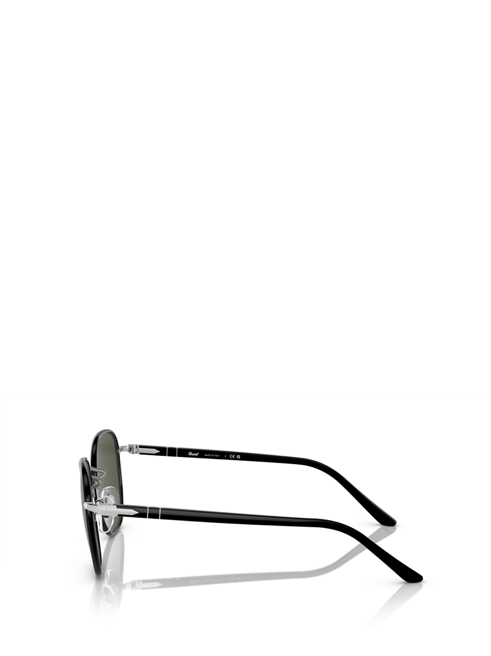 Shop Persol Po1015sj Silver / Black Sunglasses