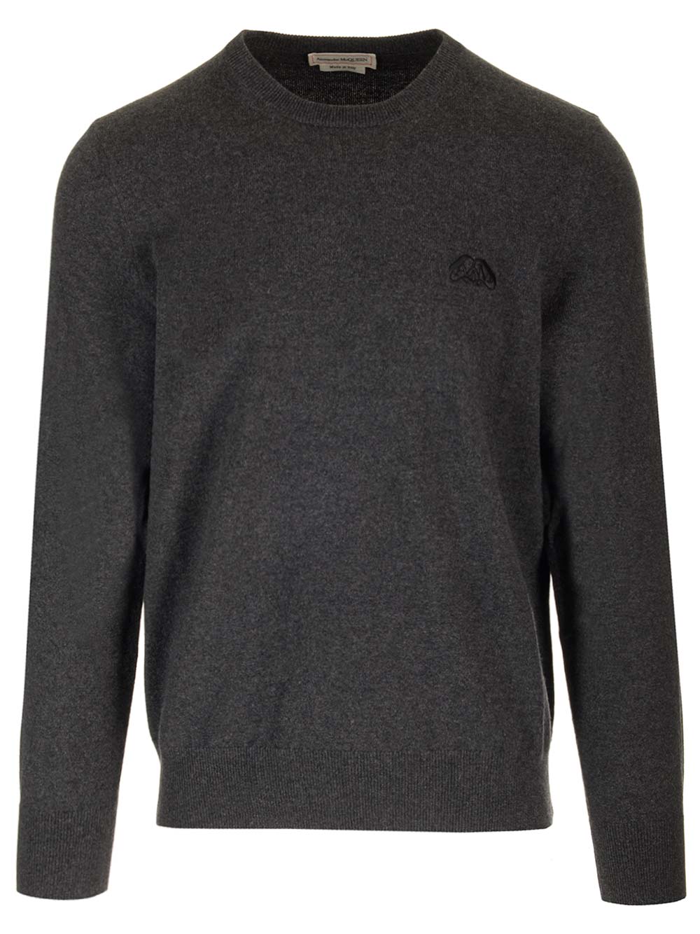 Shop Alexander Mcqueen Cashmere Crew Neck Sweater In Grey