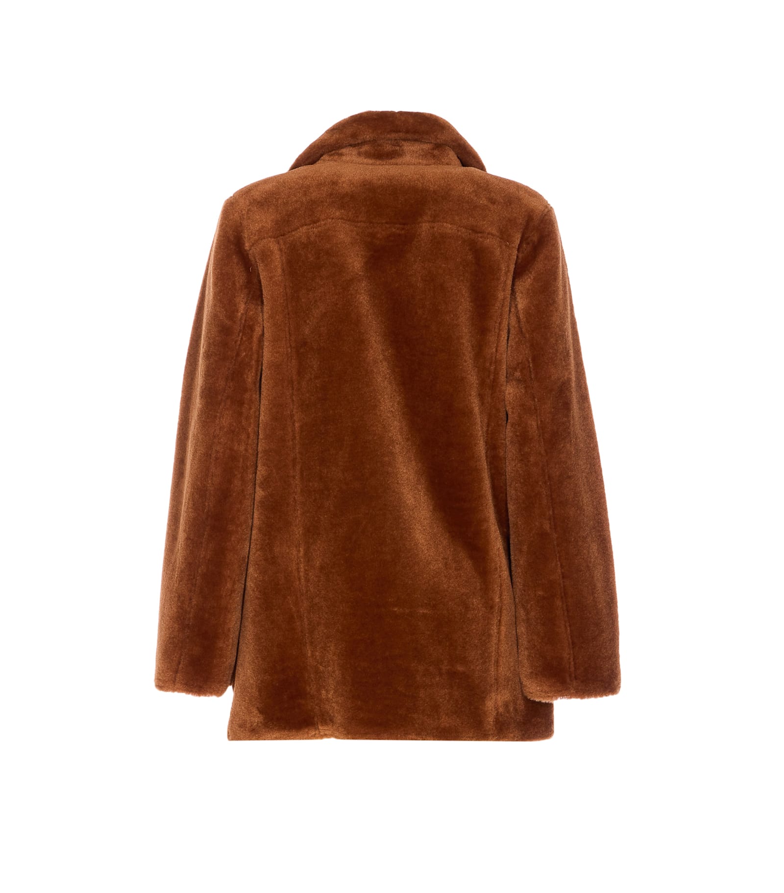 Urbancode Reversible Faux Fur Jacket In Brown