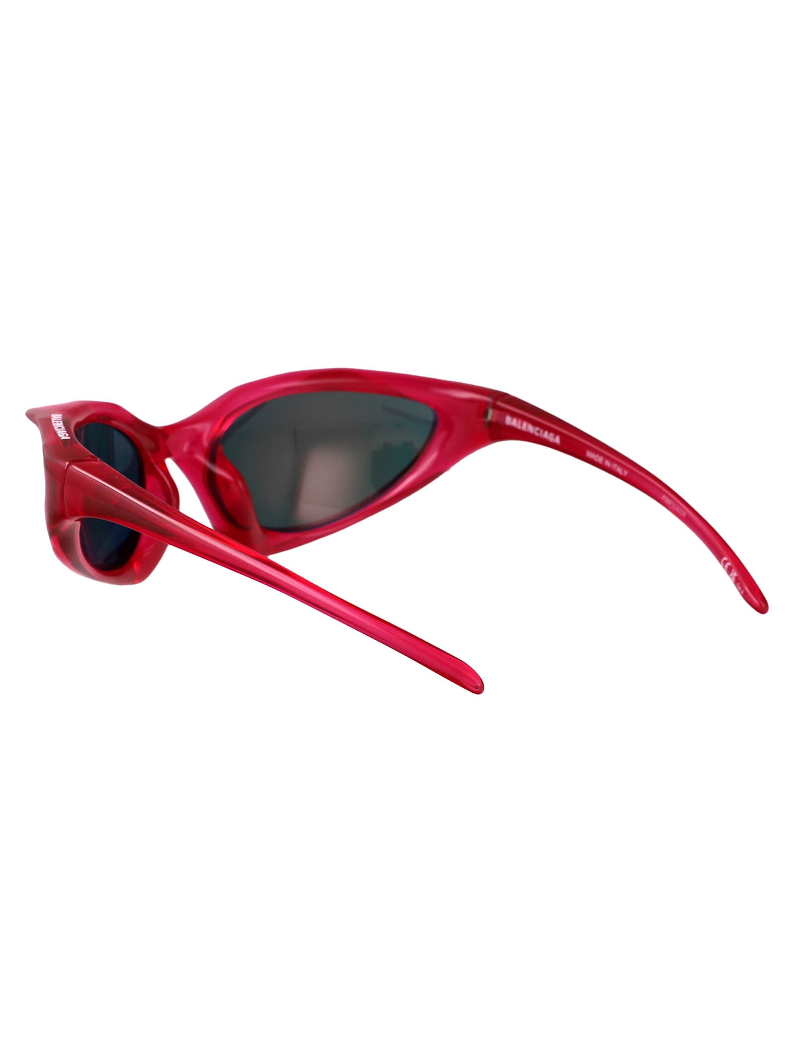 Balenciaga Red-red-red Injectate Sunglasses In Red
