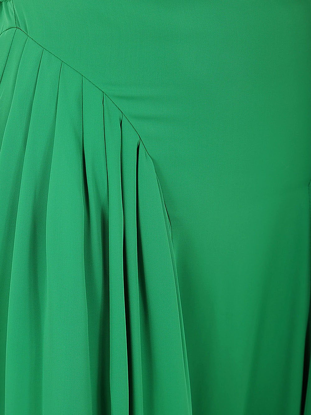 Shop Self-portrait Green Viscose Midi Dress In G Green