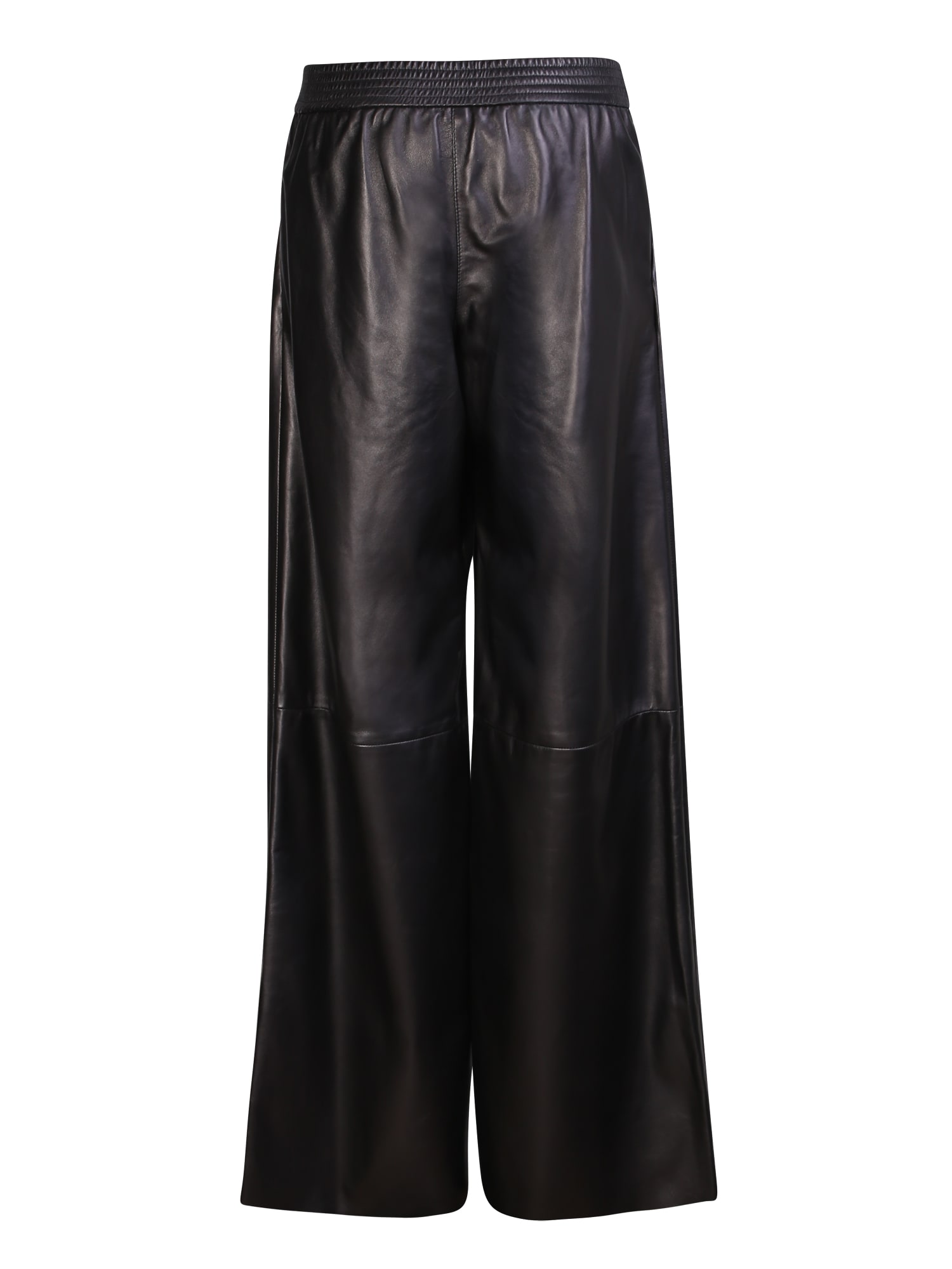 Shop Drome Black Leather Trousers