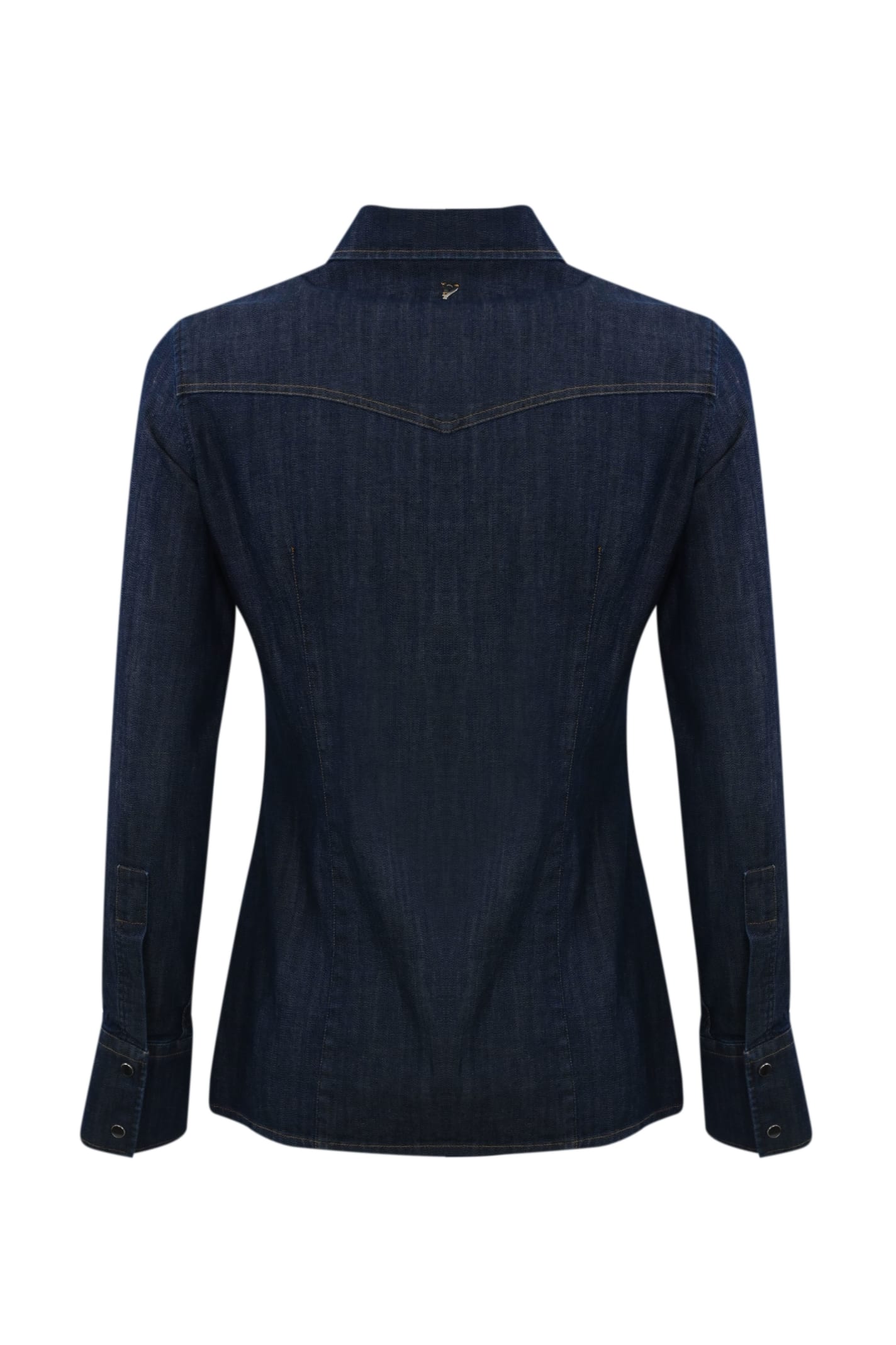 Shop Dondup Dark Denim Shirt