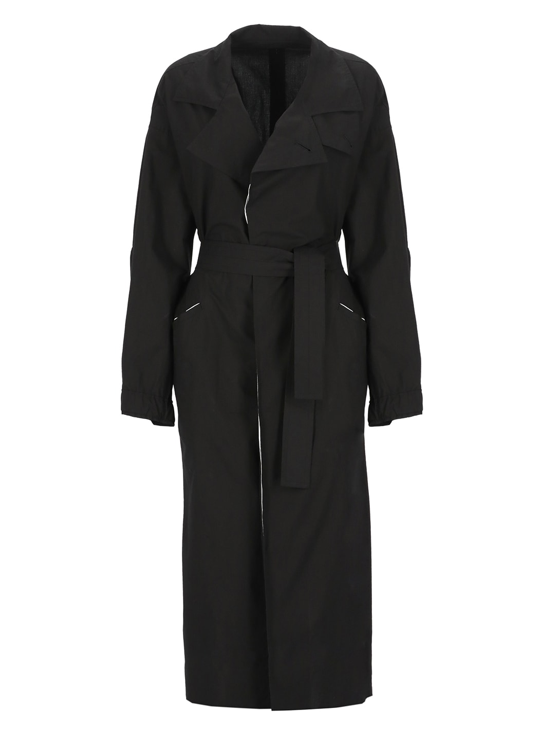 Shop Yohji Yamamoto Cotton Coat In Black