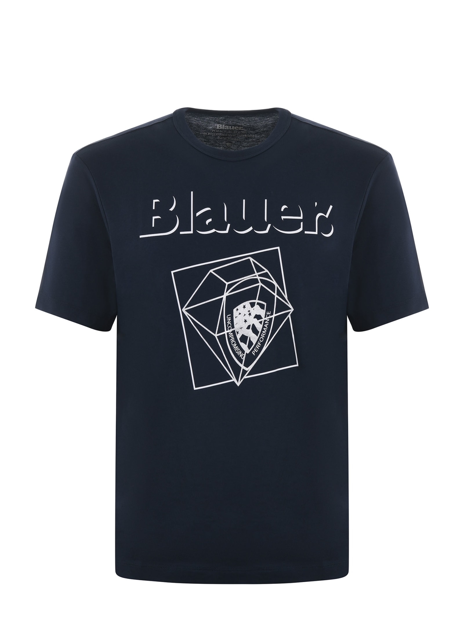 Shop Blauer T-shirt In Blu Scuro