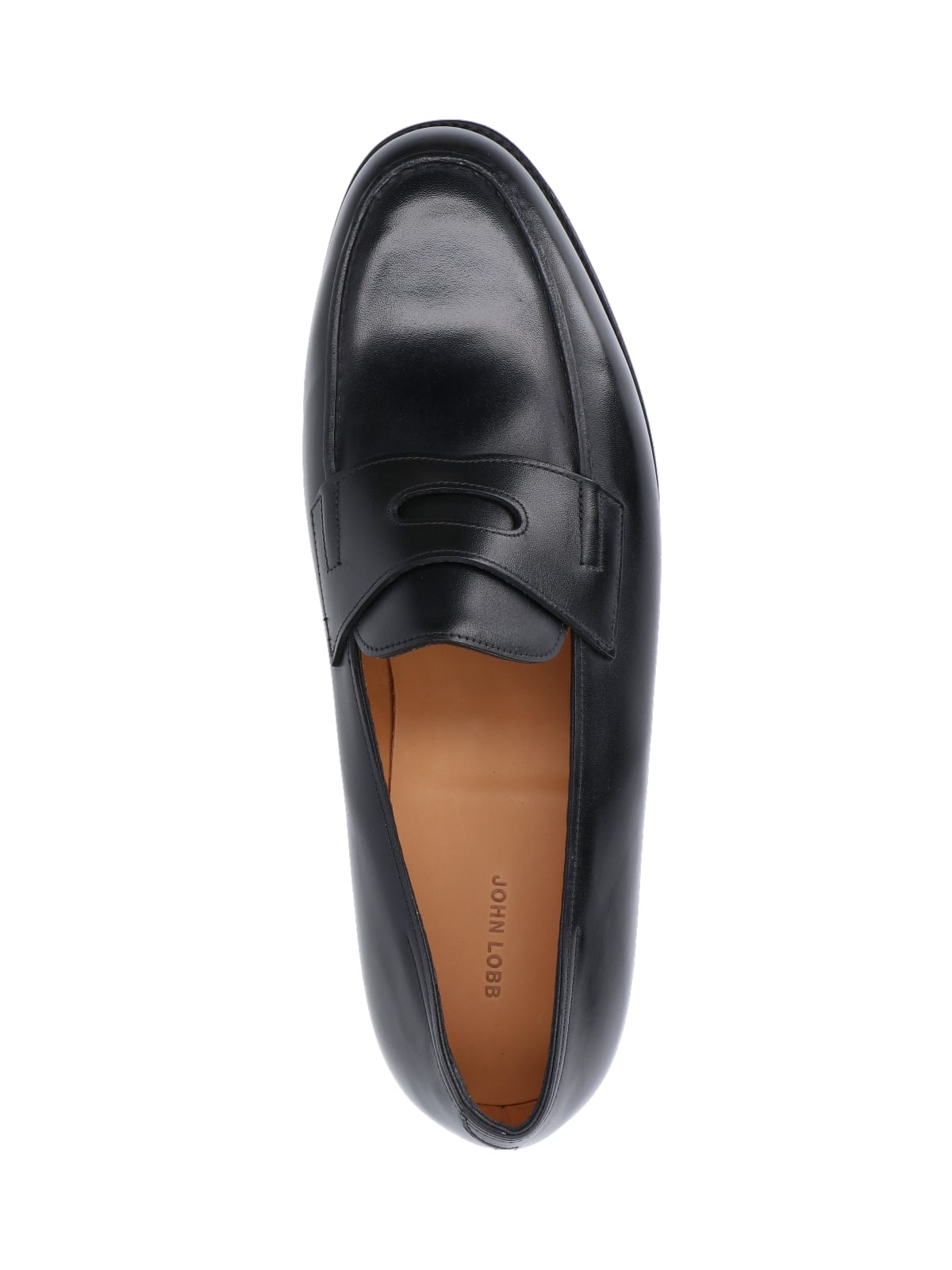 John Lobb Lopez Leather Loafers In Black