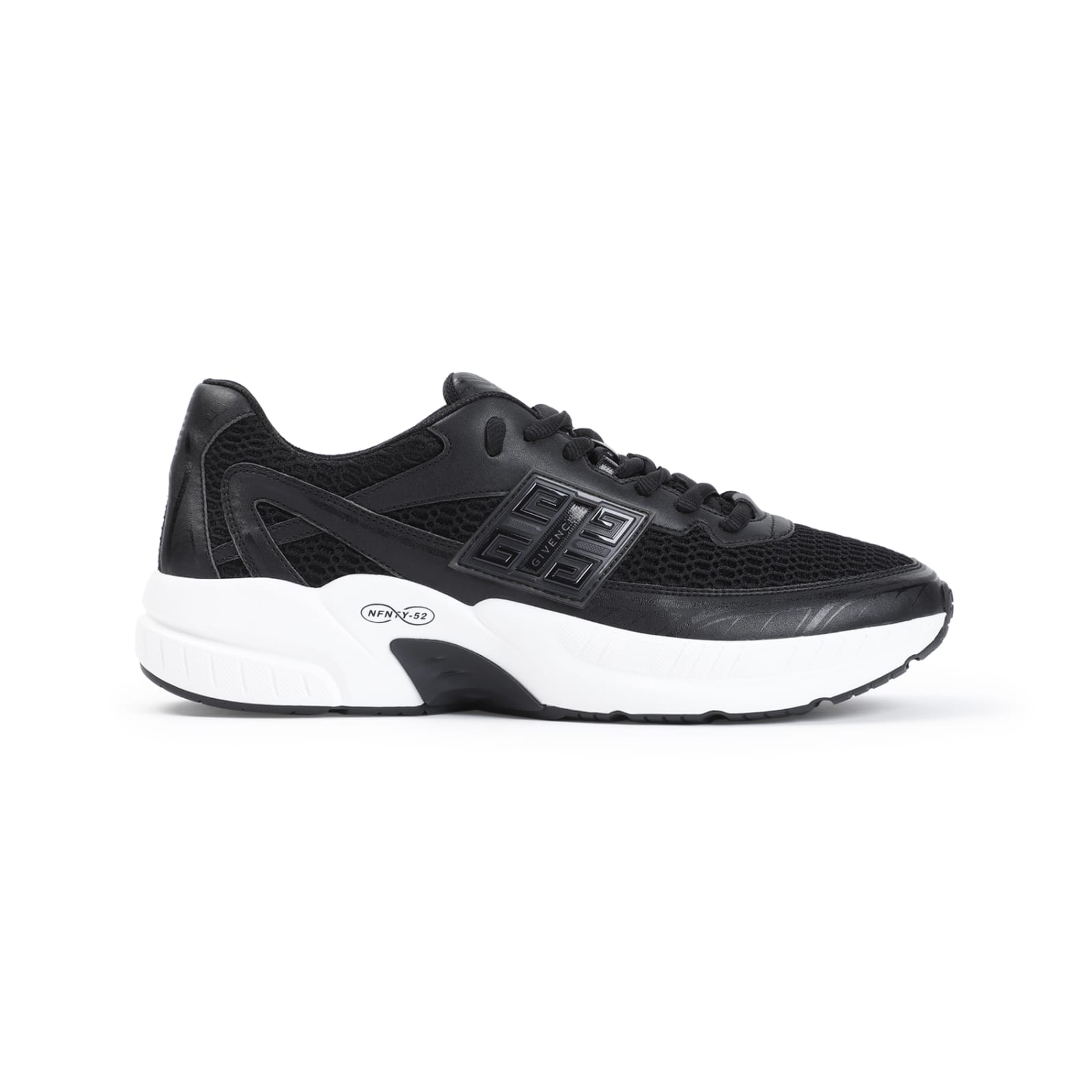 Shop Givenchy Nfnty-52 Low Top Runners Sneakers In Black