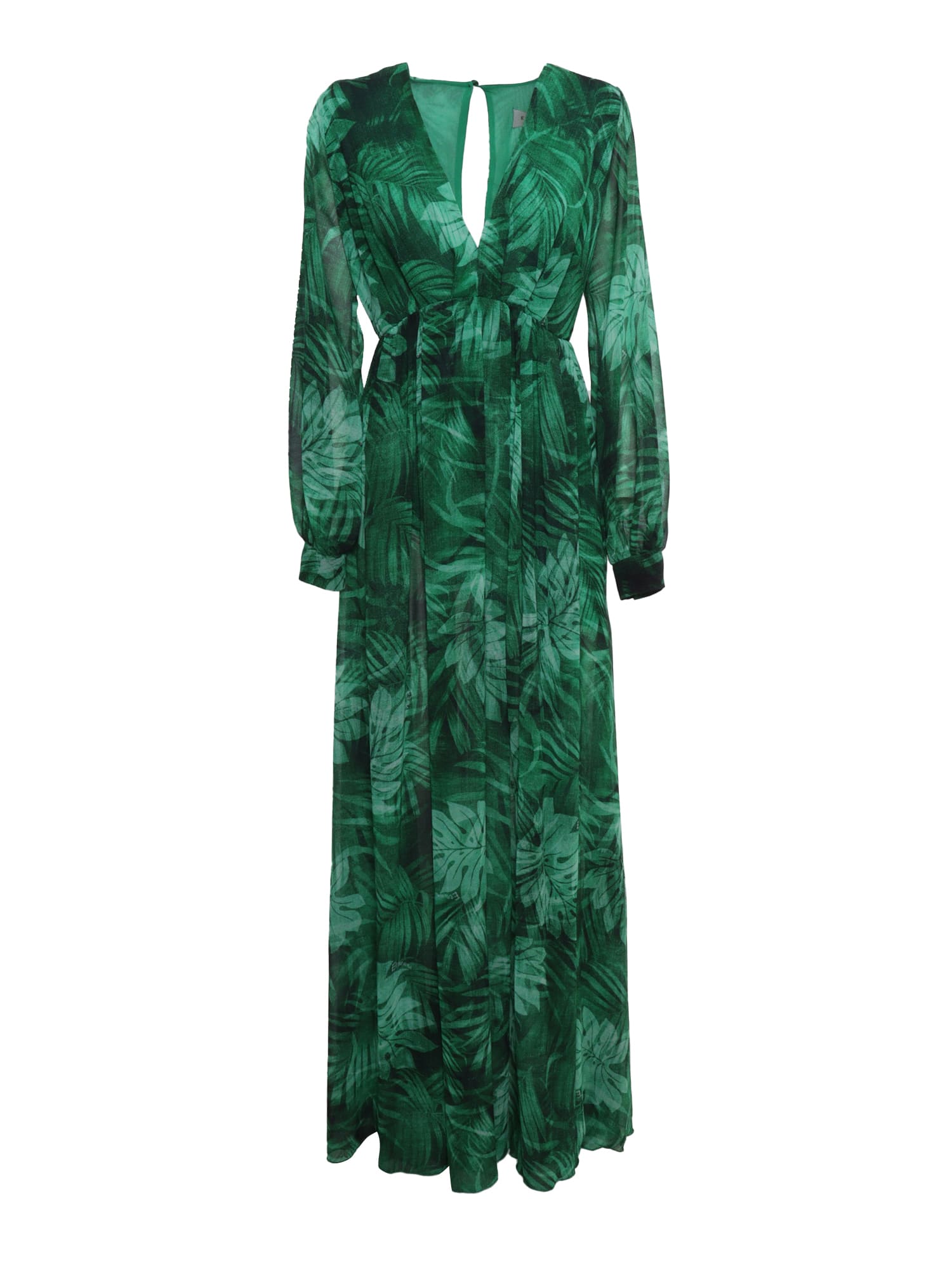 Ermanno Ermanno Scervino Foresta Long Dress In Green