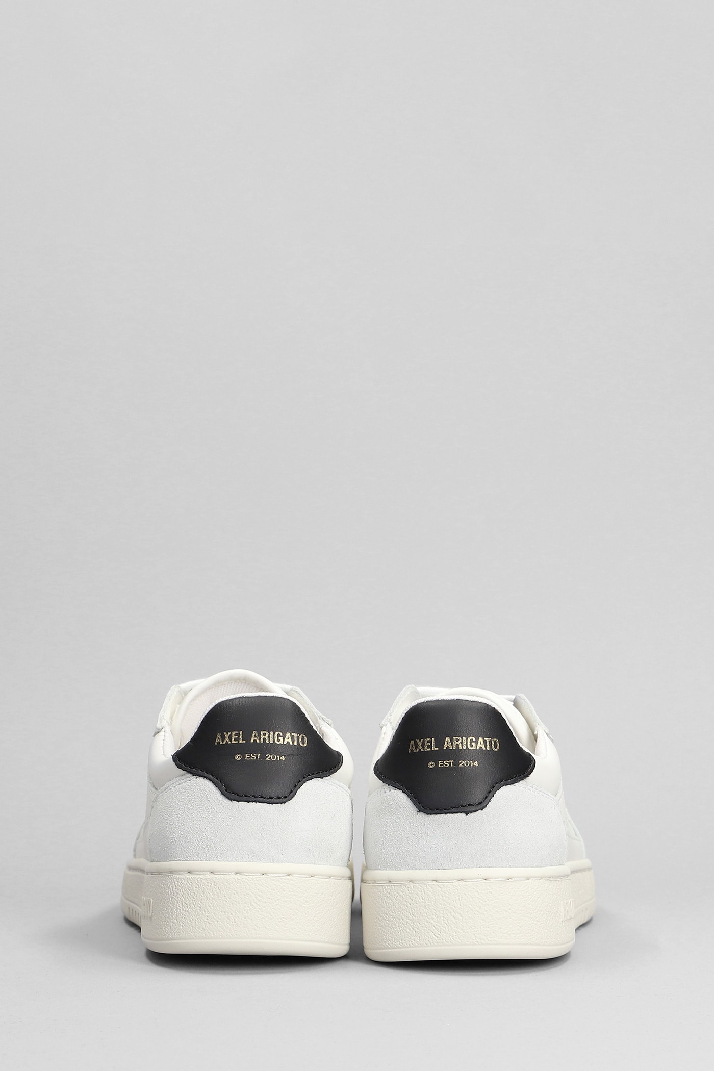 Shop Axel Arigato Dice Lo Sneakers In White Suede And Leather