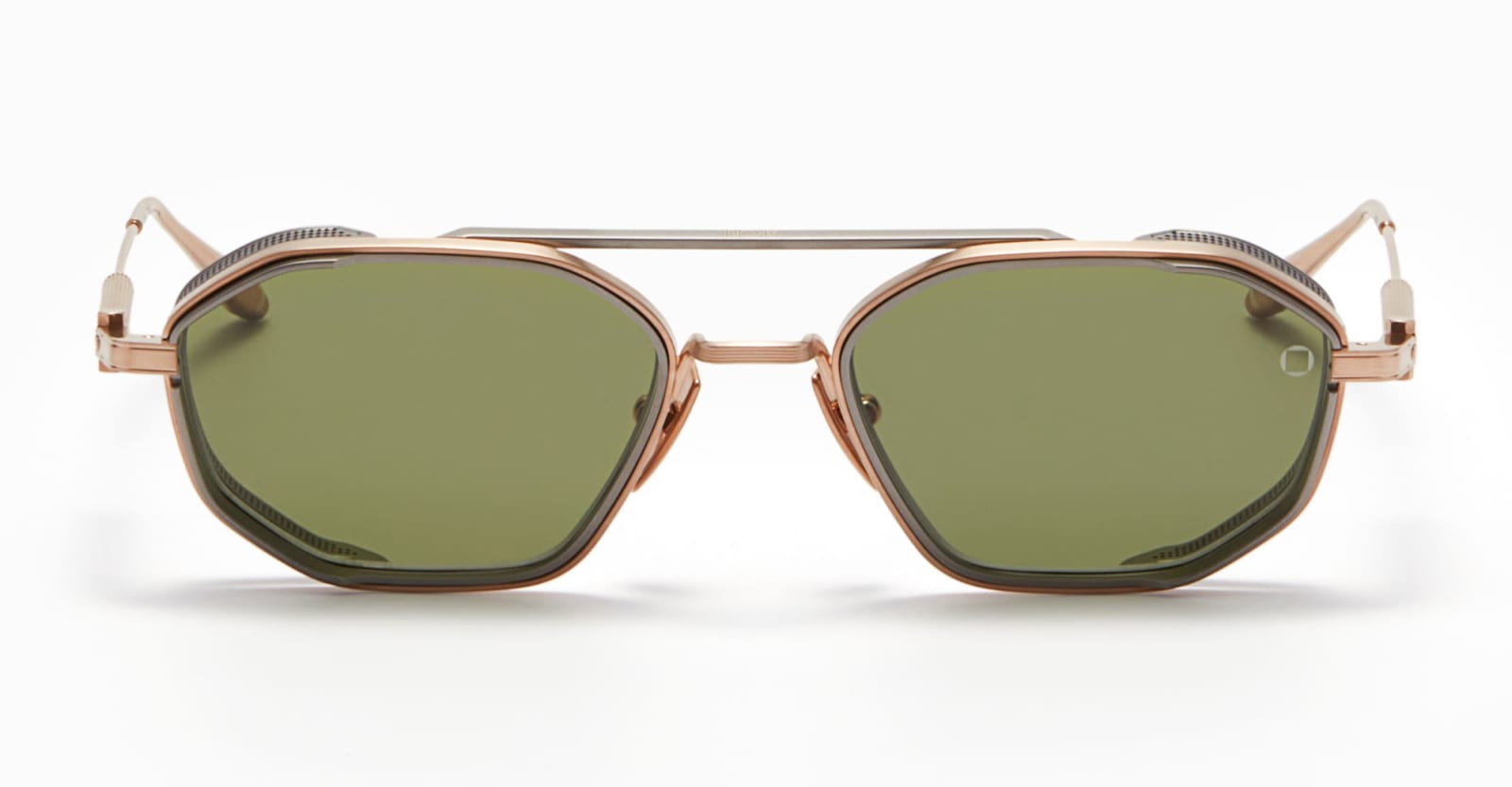 Eris-two - Brushed White Gold / Matte Black Sunglasses