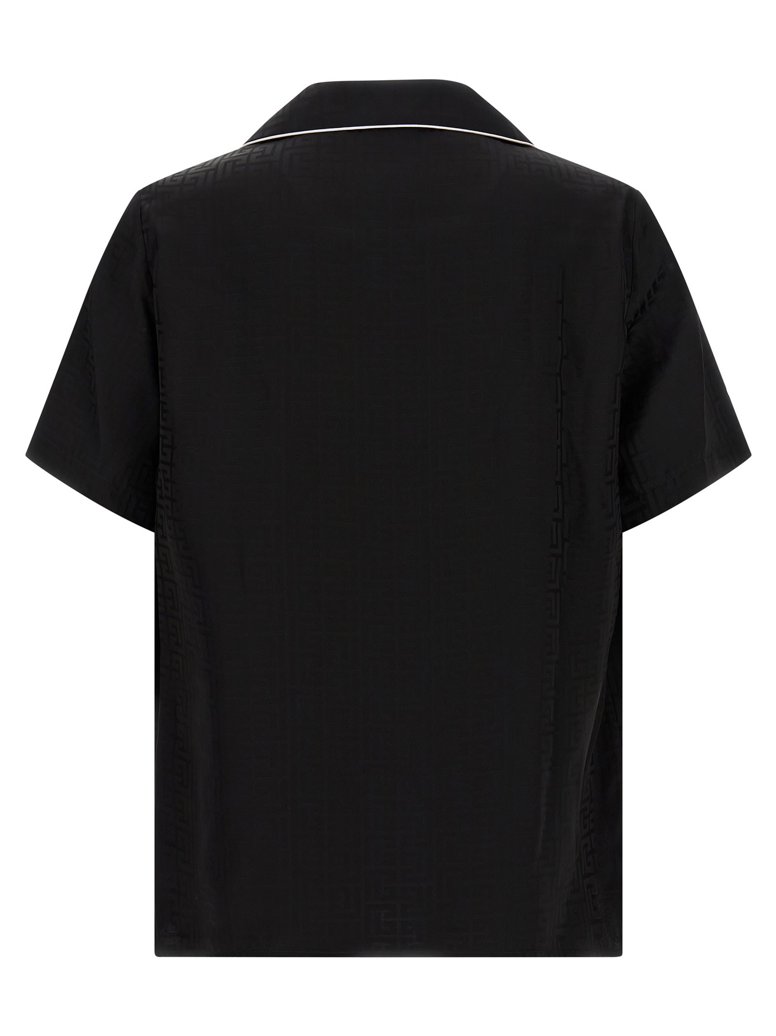 Balmain Varsity Style Shirt Featuring Contrast Piping In Black