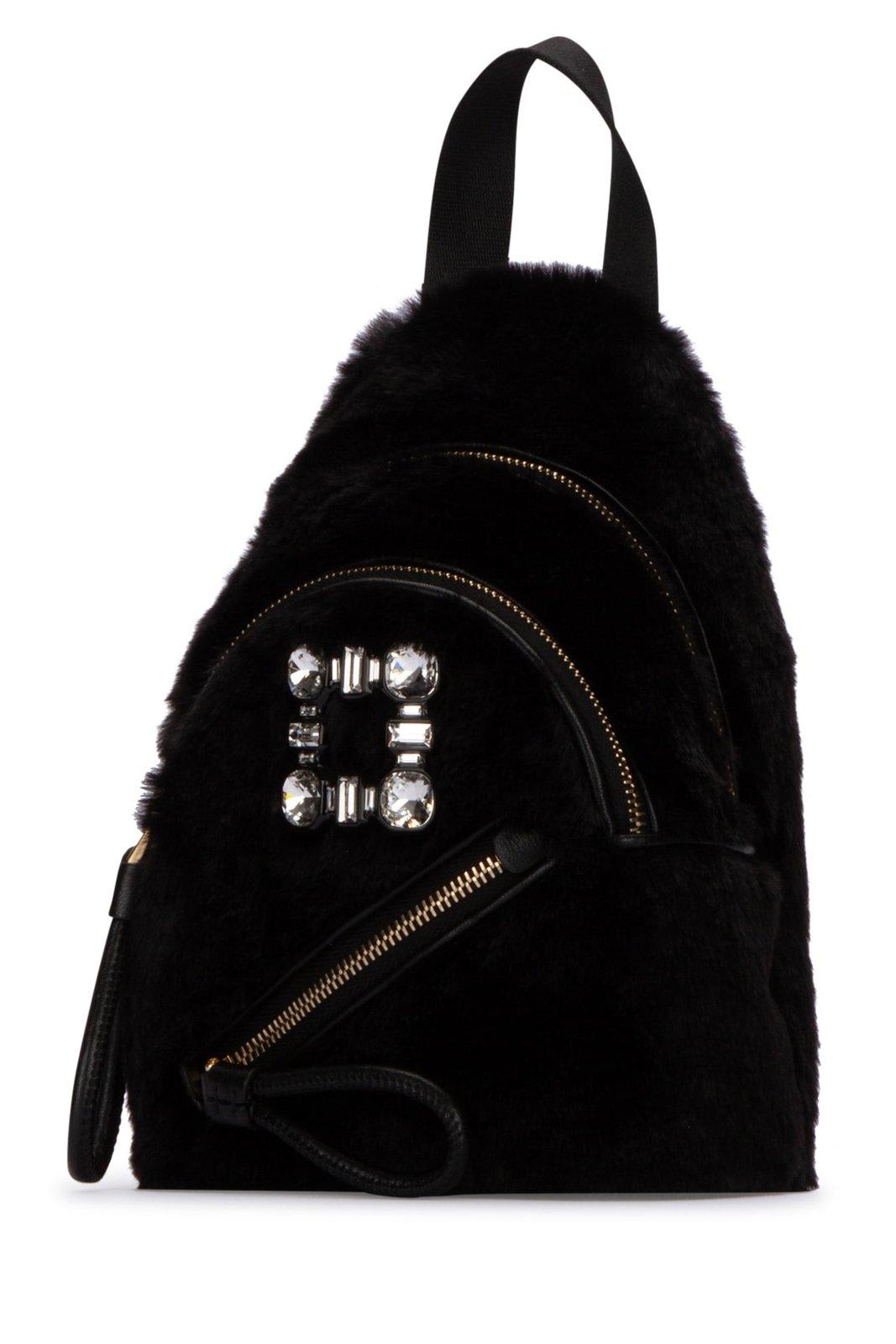 Roger Vivier Walkie Viv Backpack In B999