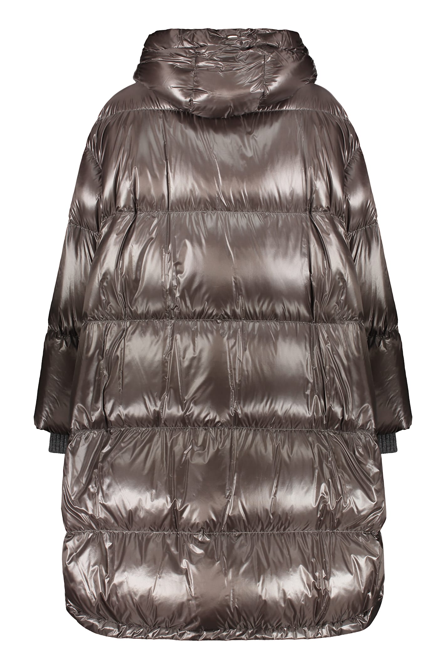 Herno Nylon Down Jacket In Brown