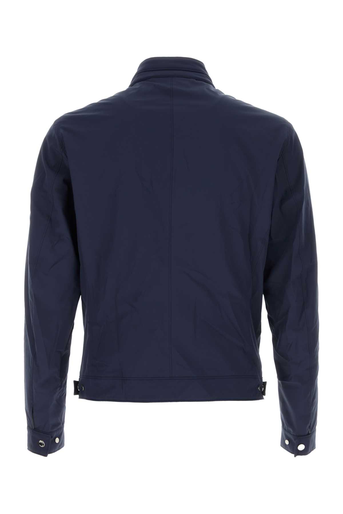 Shop Moorer Blue Nylon Blend Vangi-kn Jacket In Indaco