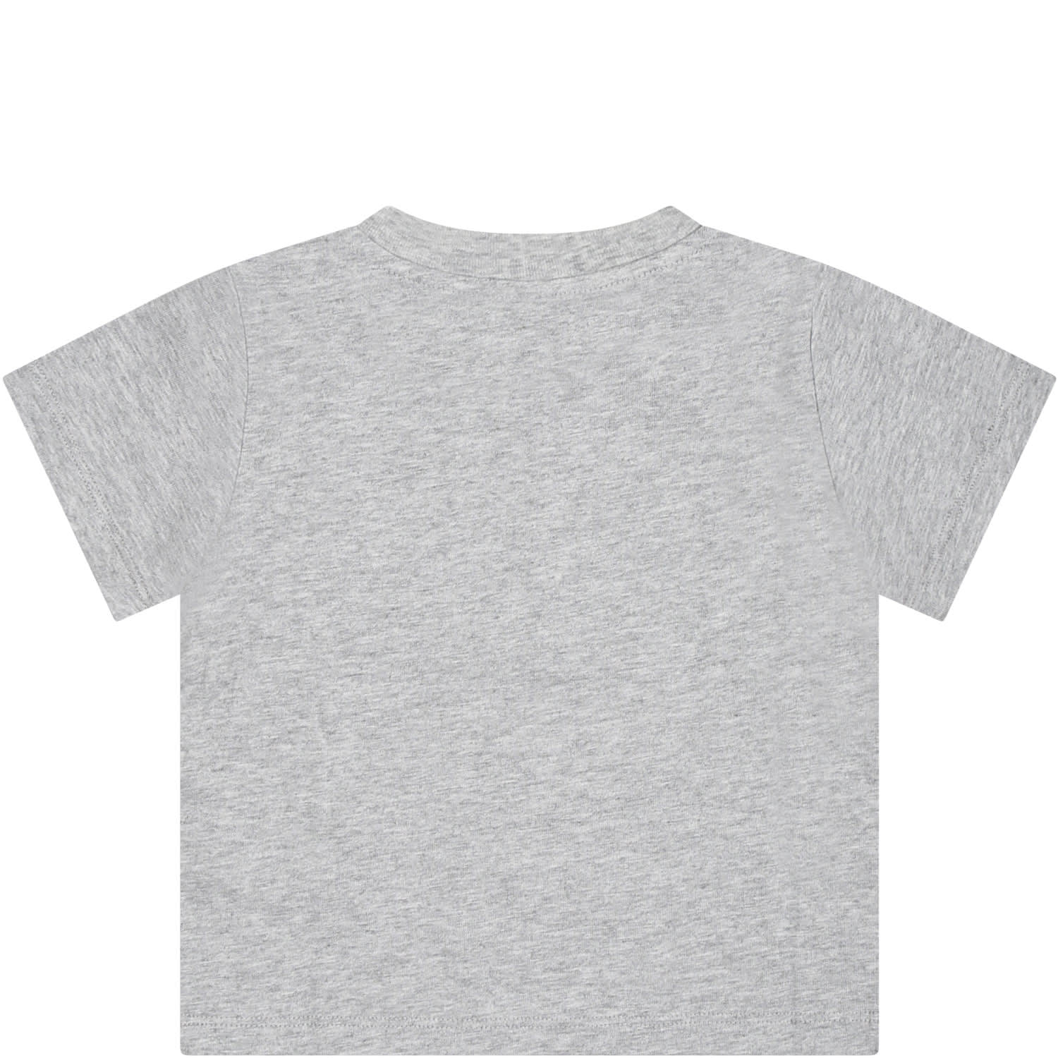 Shop Stella Mccartney Gray T-shirt For Baby Boy With Shark Print In Grey