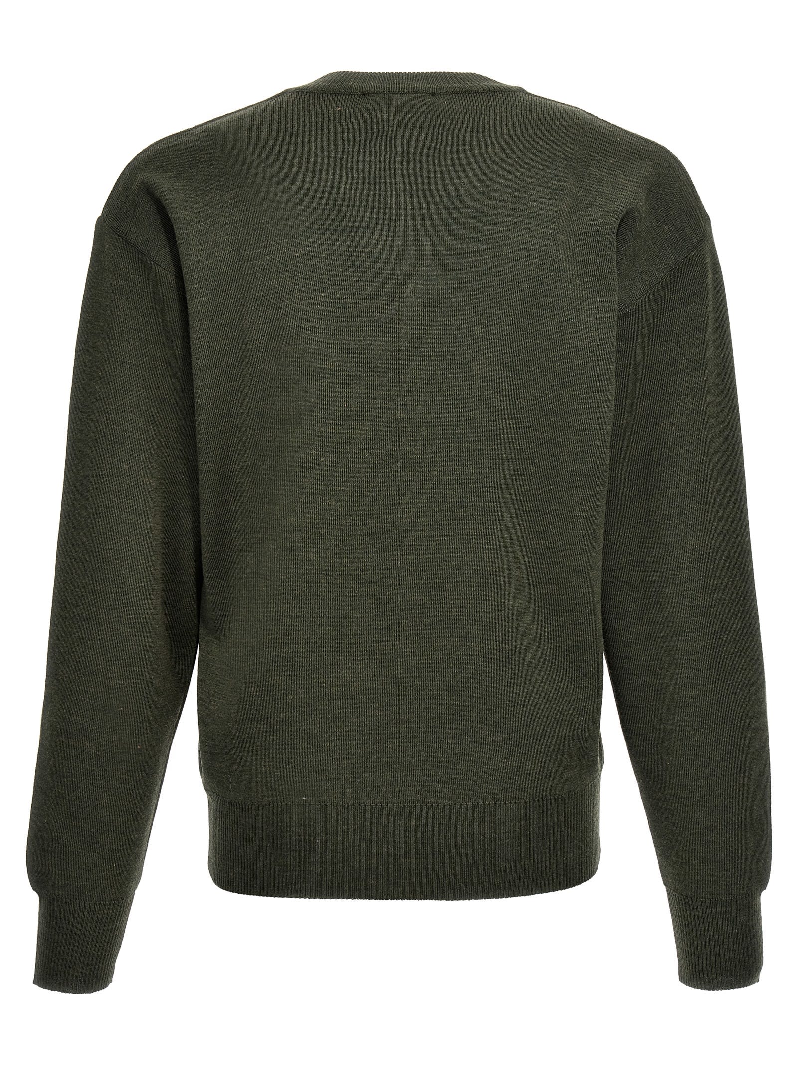 Shop Lemaire V-neck Sweater In Ivy Green