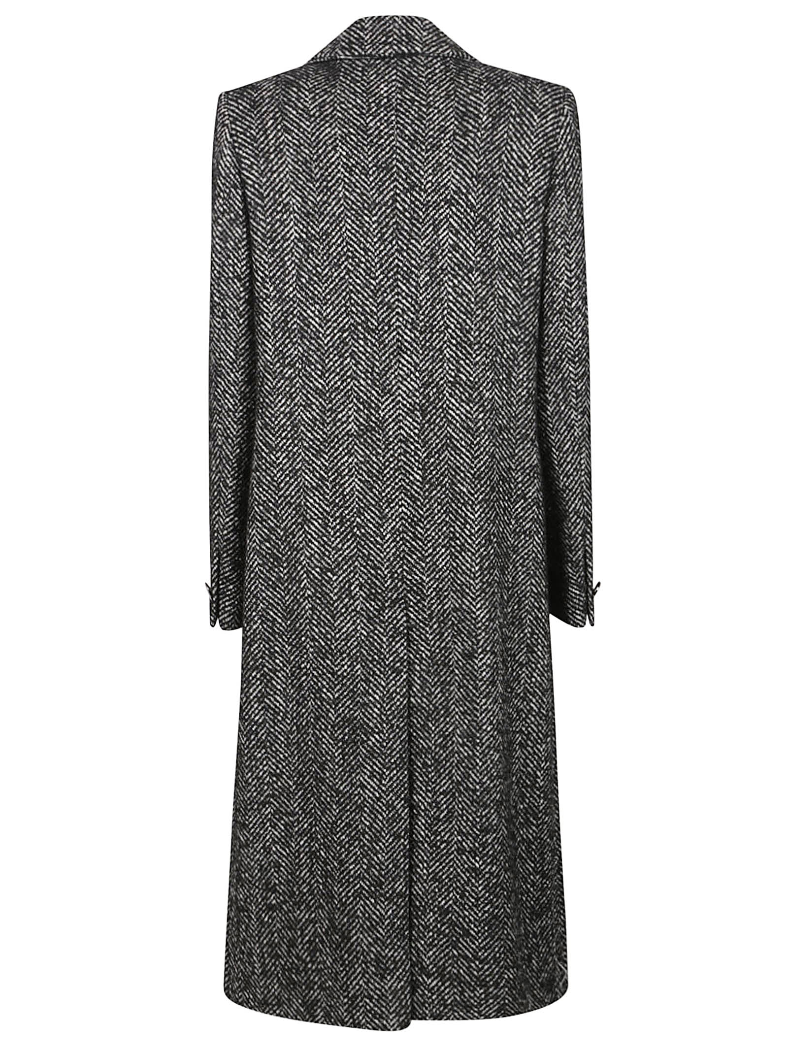 Tagliatore Amanda Long Coat In Gray