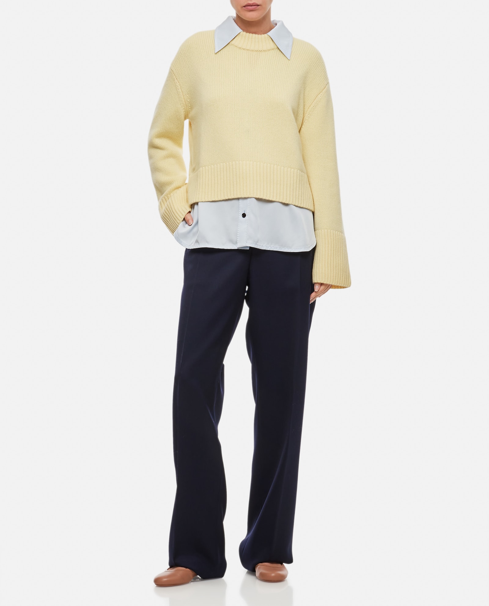Shop Lisa Yang Sony Cashmere Sweater In Beige