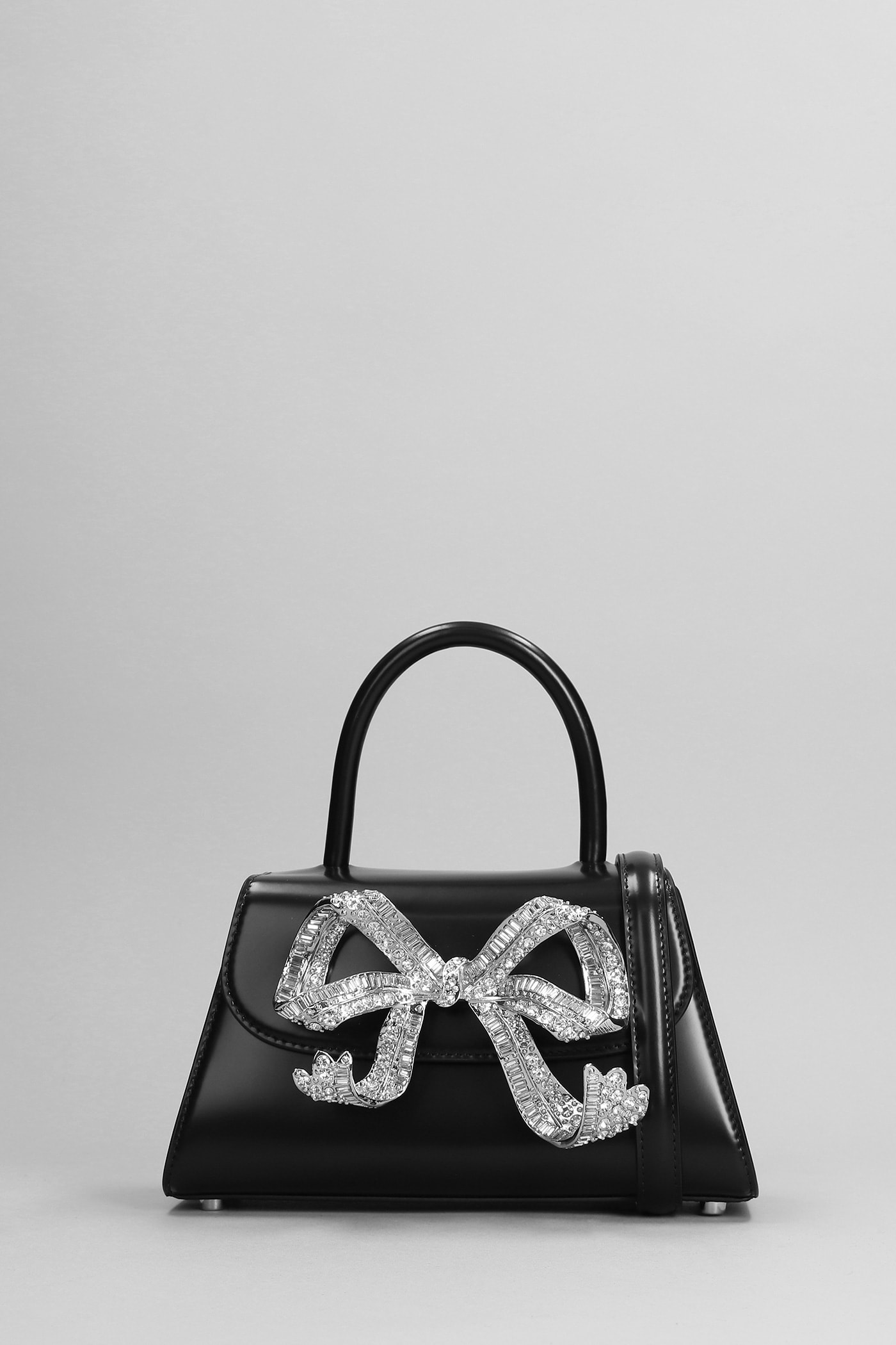 Capri Mini Hand Bag In Black Leather