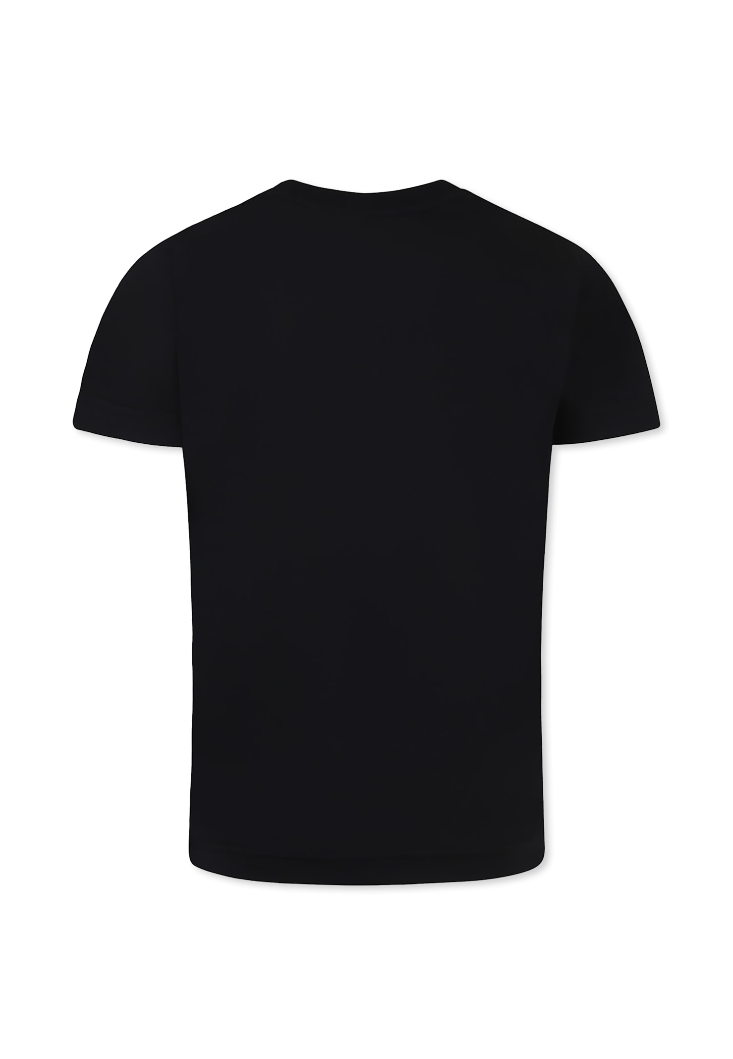 Dsquared2 Black T-shirt For Boy With Logo In Black