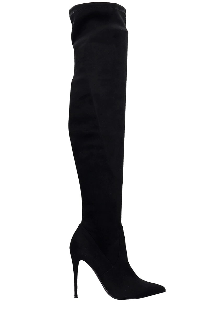 Steve Madden Dade High Heels Boots In Black Suede | ModeSens
