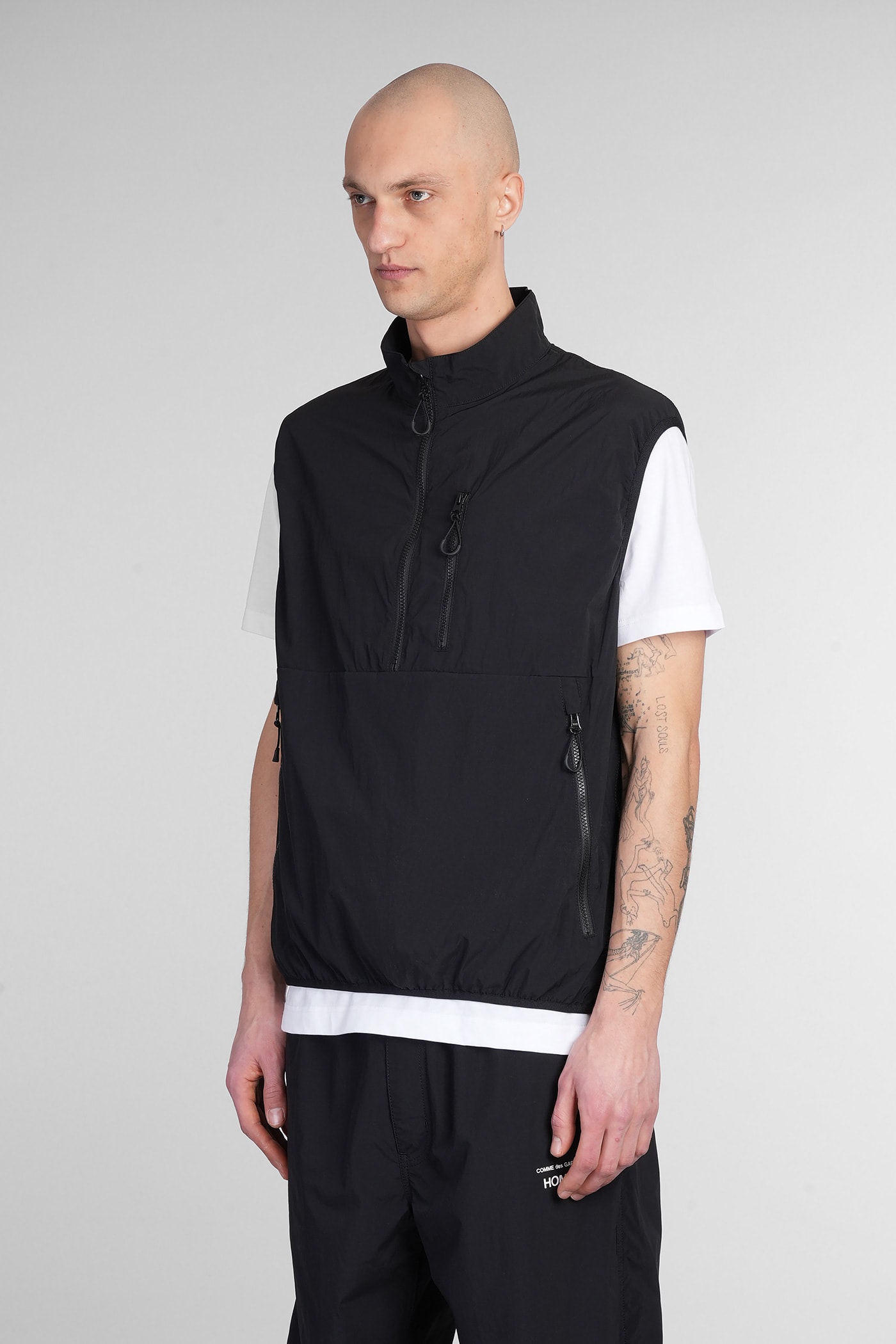 Comme Des Garçons Homme Deux Comme Des Garçons Homme Zipped Gilet In Black