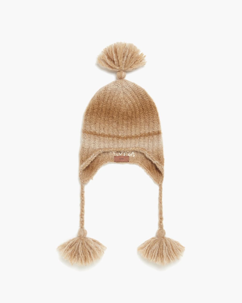 Alanui Ice Cave Knit Hat In 6162 Veige Camel