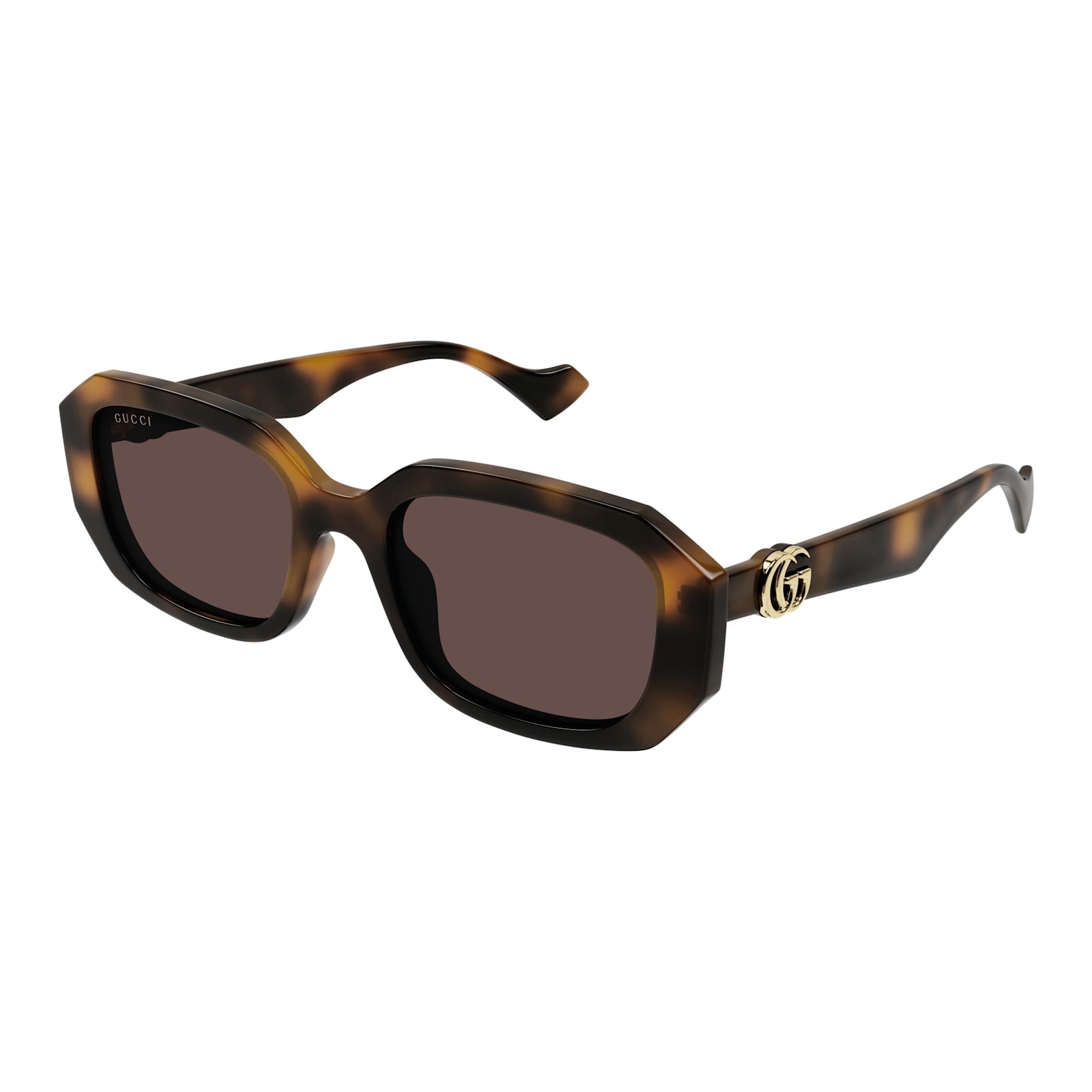 Shop Gucci Sunglasses In Havana/marrone