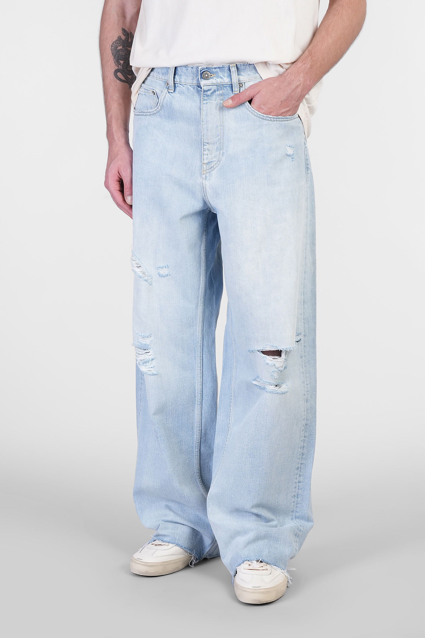 Golden Goose Morgan Jeans In Cyan Denim