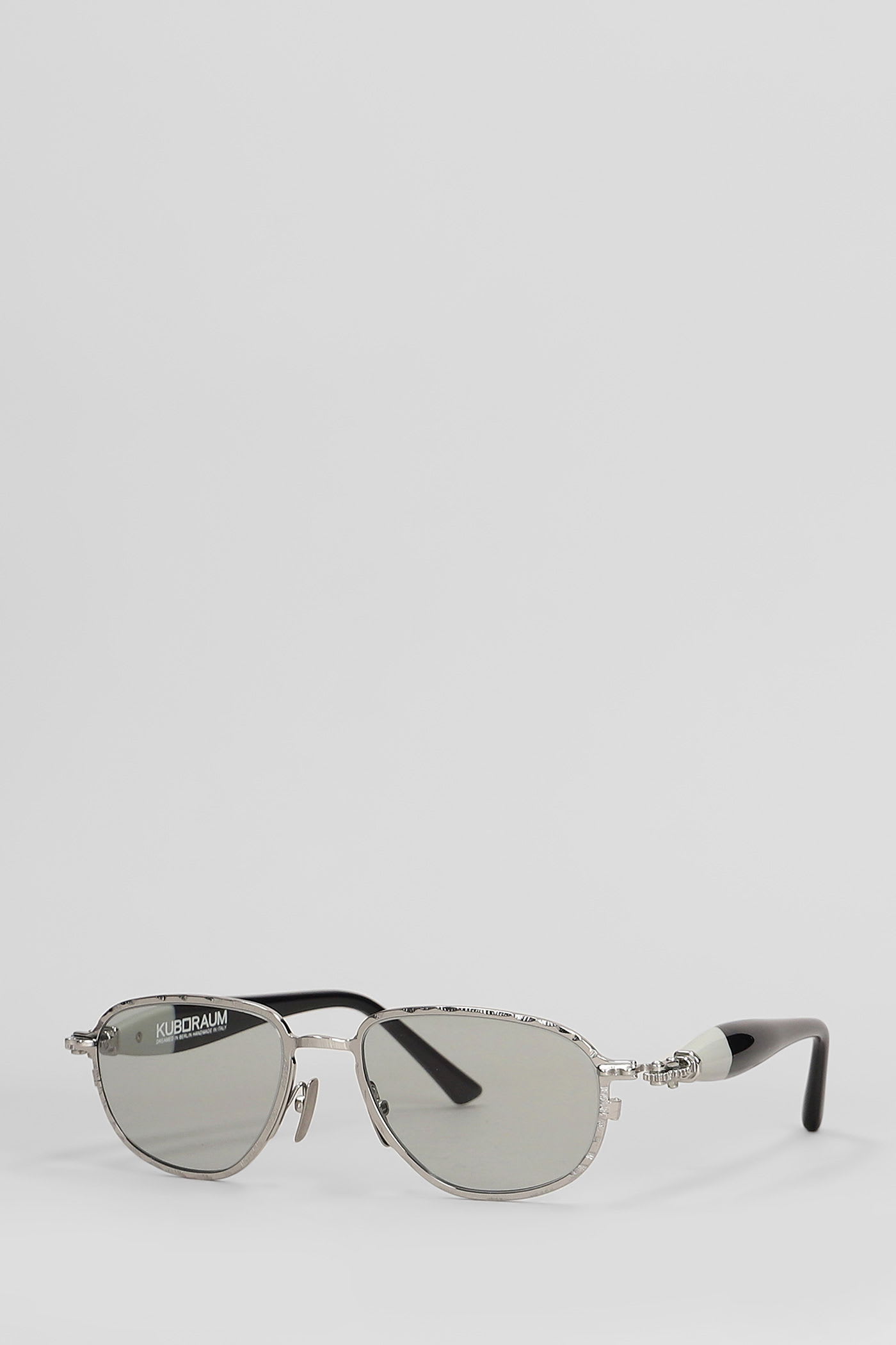 Kuboraum J71 Sunglasses In Grey Metal Alloy In Gray