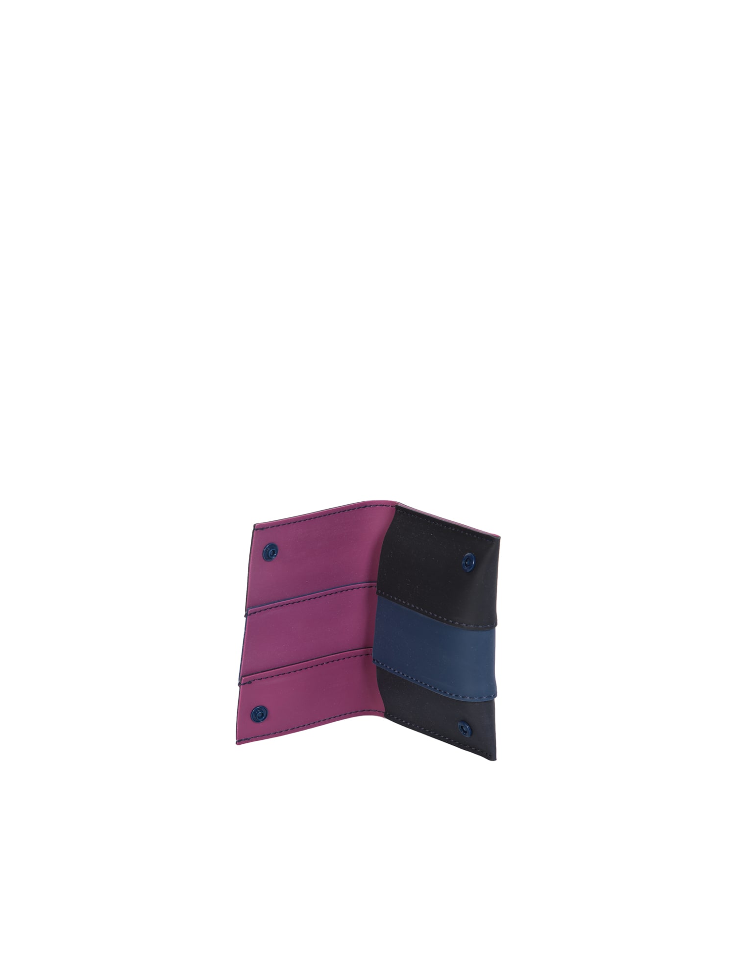 Shop Sunnei Gomma3 Blue Card Holder In Purple