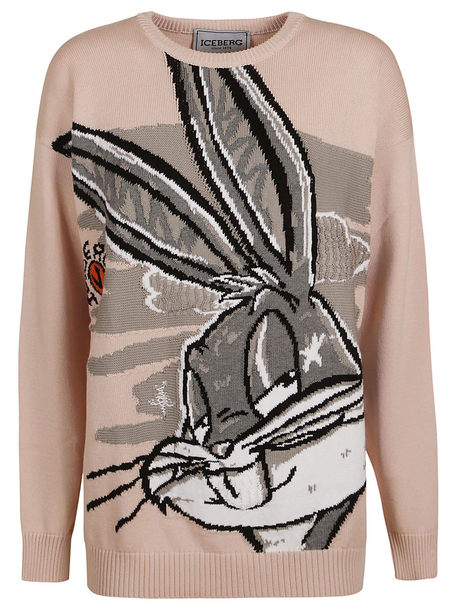 Iceberg Bugs Bunny Sweater In Ecru