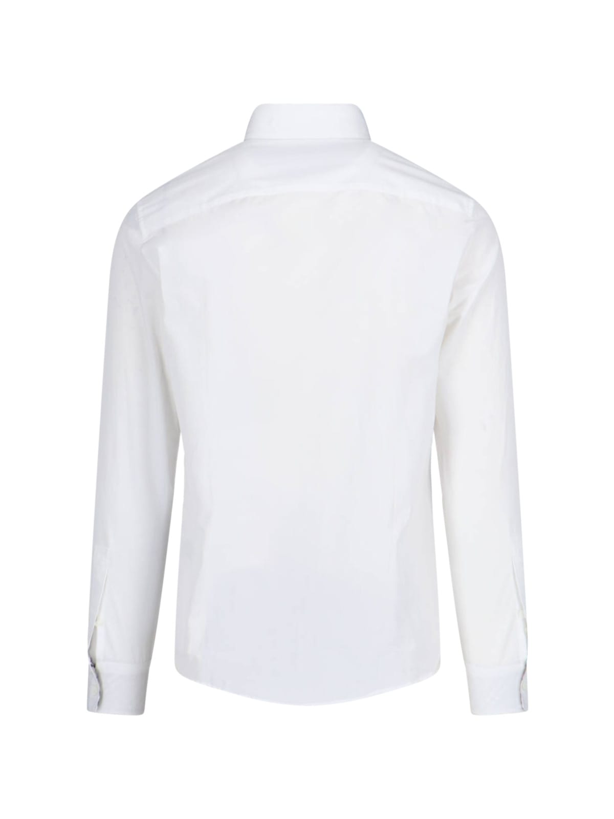 Burberry Cotton Ekd-embroidered Slim Shirt In White