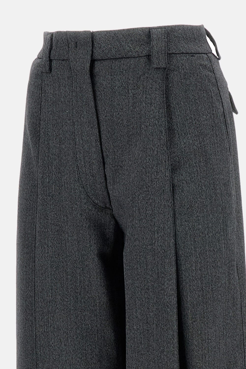 The Latest Tailored Wide Trousers With Pleats In Gray
