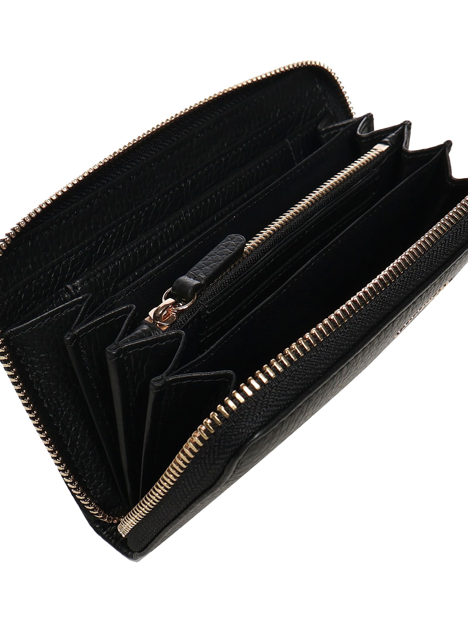 Coccinelle Soft Metallic Wallet In Black