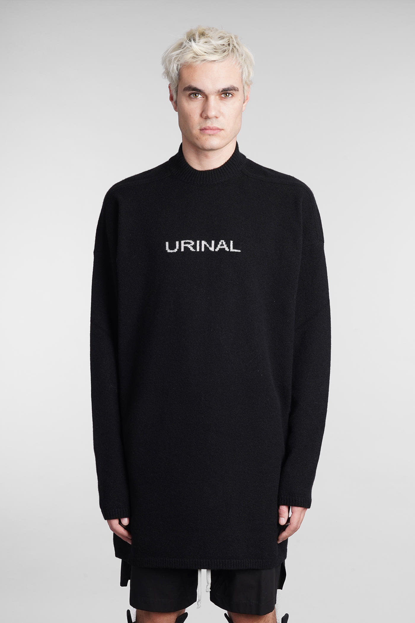 Rick Owens Tommy Lupetto Knitwear In Black Cashmere