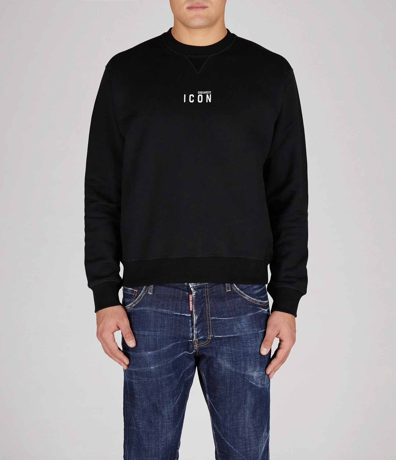 Shop Dsquared2 Sweatshirt In Black-white