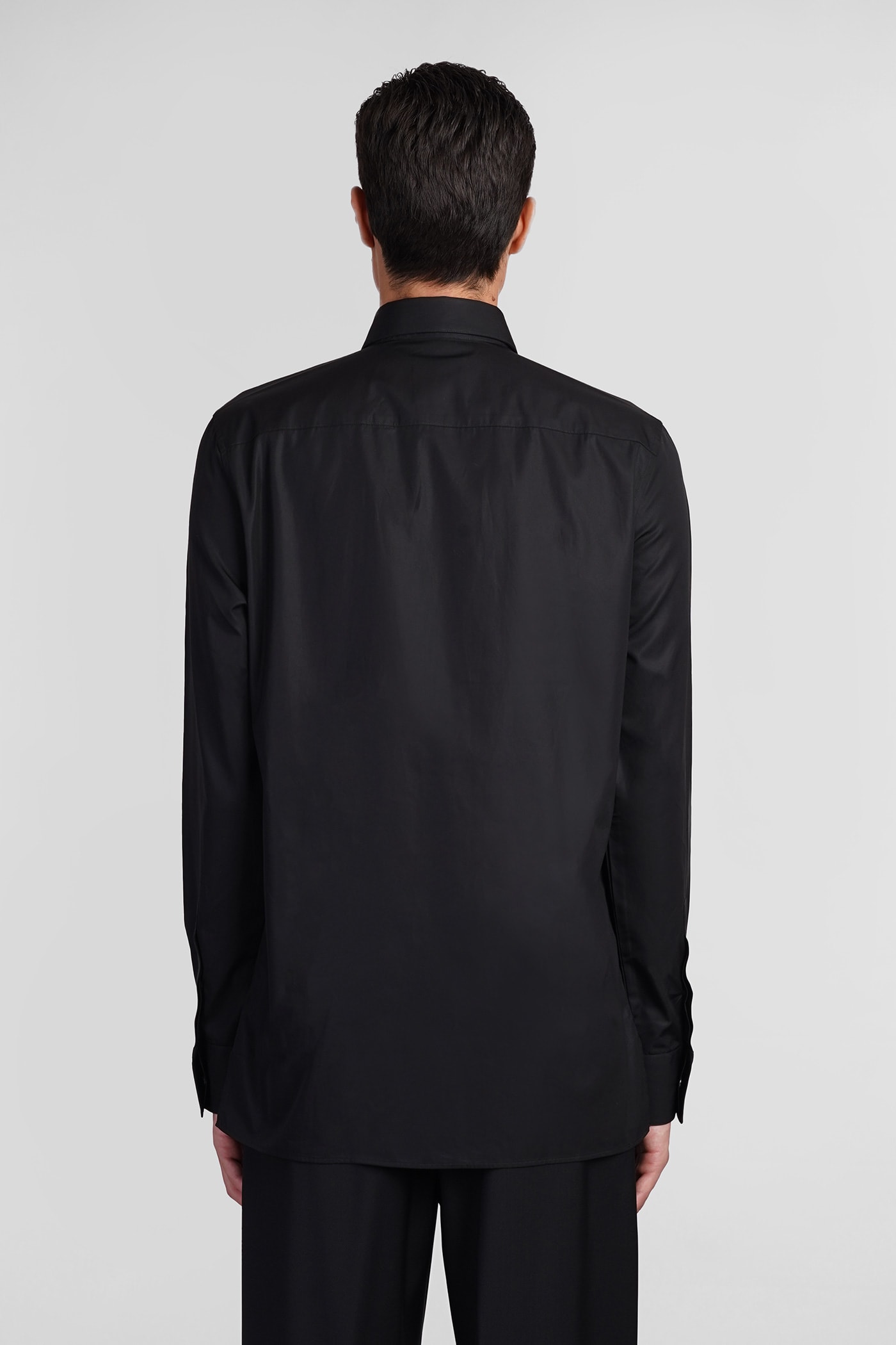 Shop Givenchy Shirt In Black Cotton