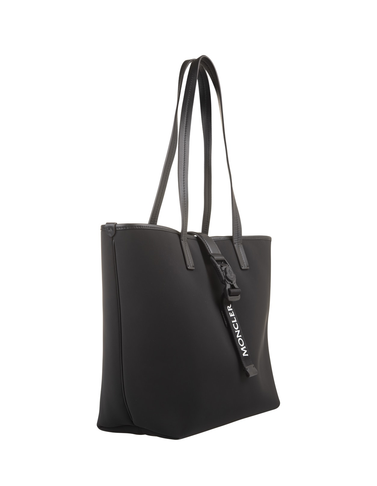 Shop Moncler Black Trick Tote Bag