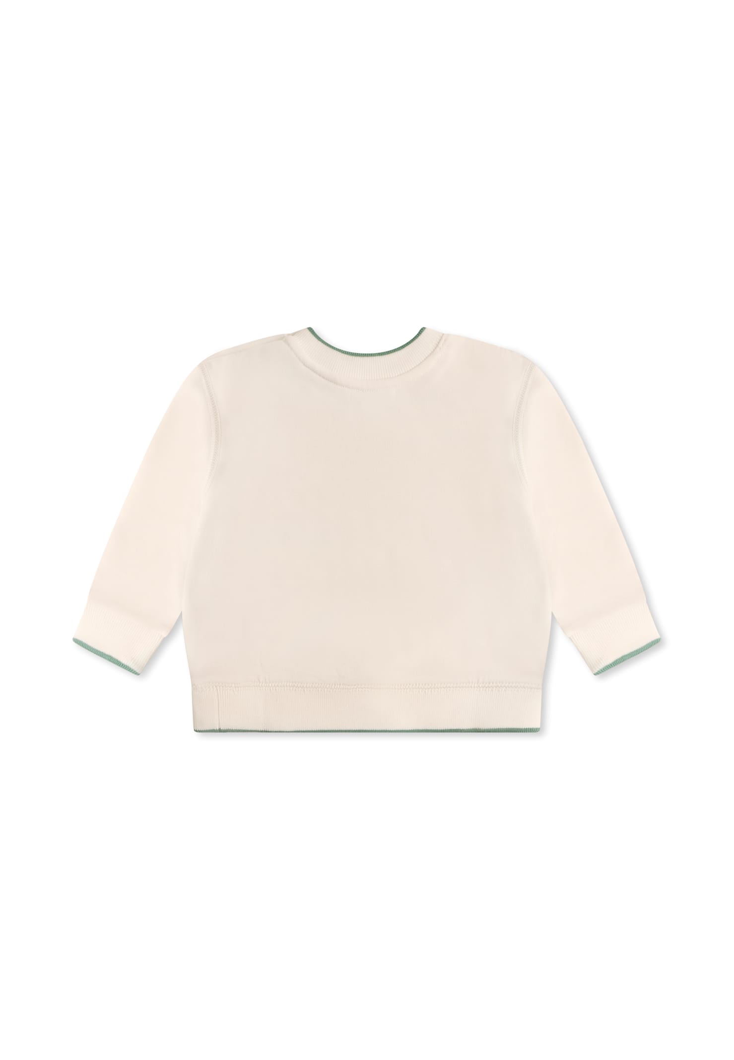 Ralph Lauren White Sweatshirt For Baby Boy With Polo Bear In White