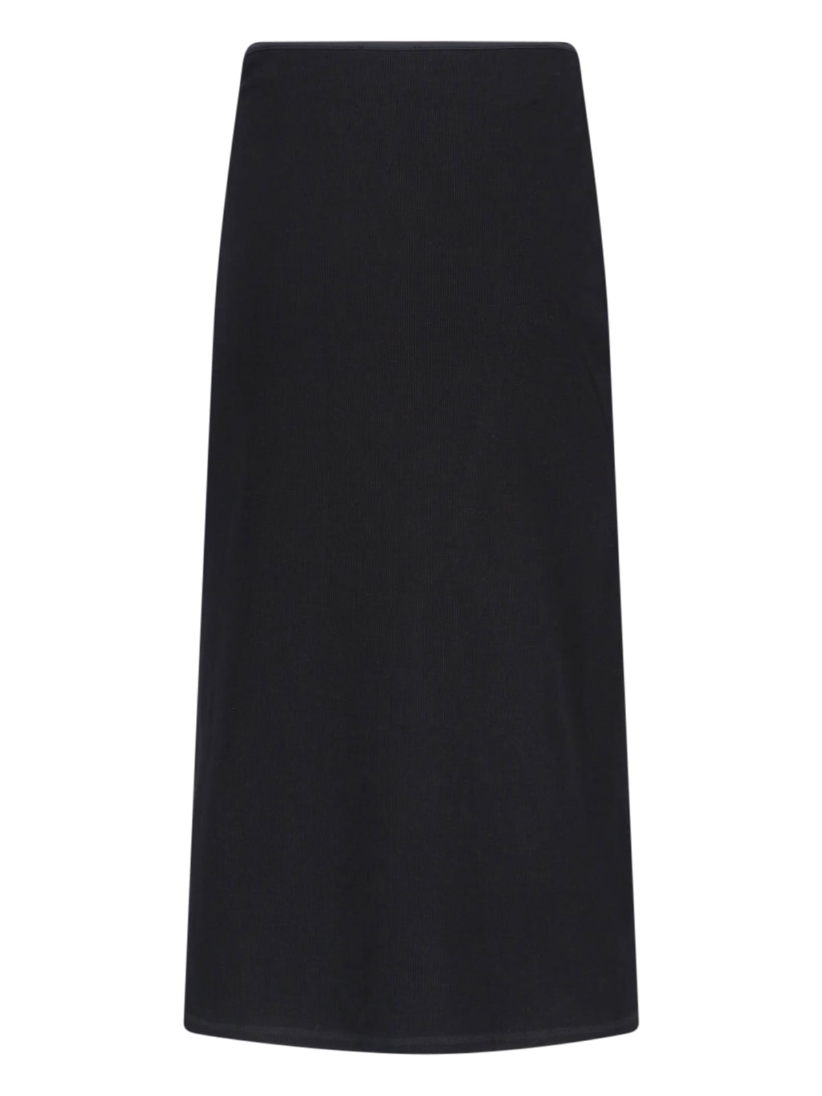 Diesel Draped Midi Skirt With Chintz Finish In Deep/black