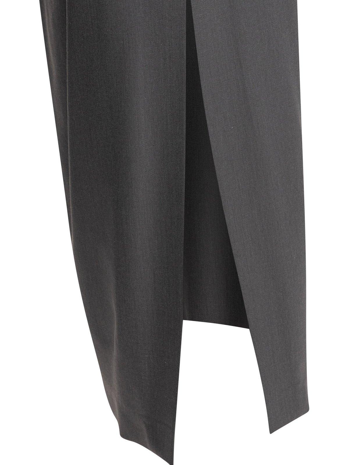 Shop Max Mara Draped High-waisted Skirt