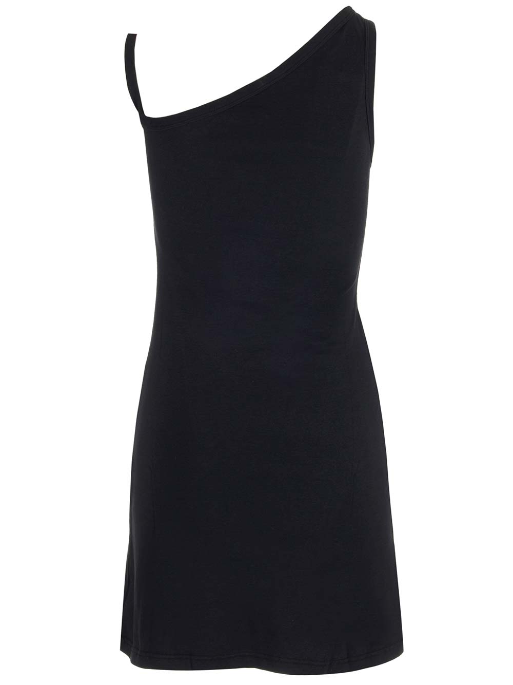 Shop Courrèges Jersey Mini Dress In Black