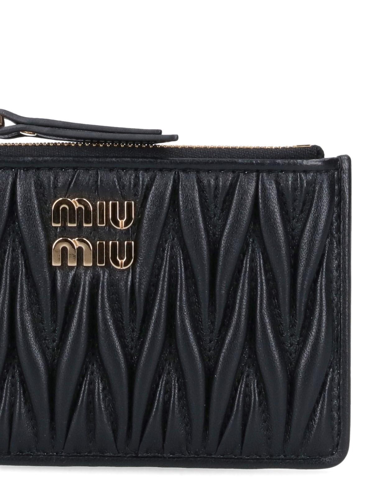 Shop Miu Miu Matelass Allet In Nero