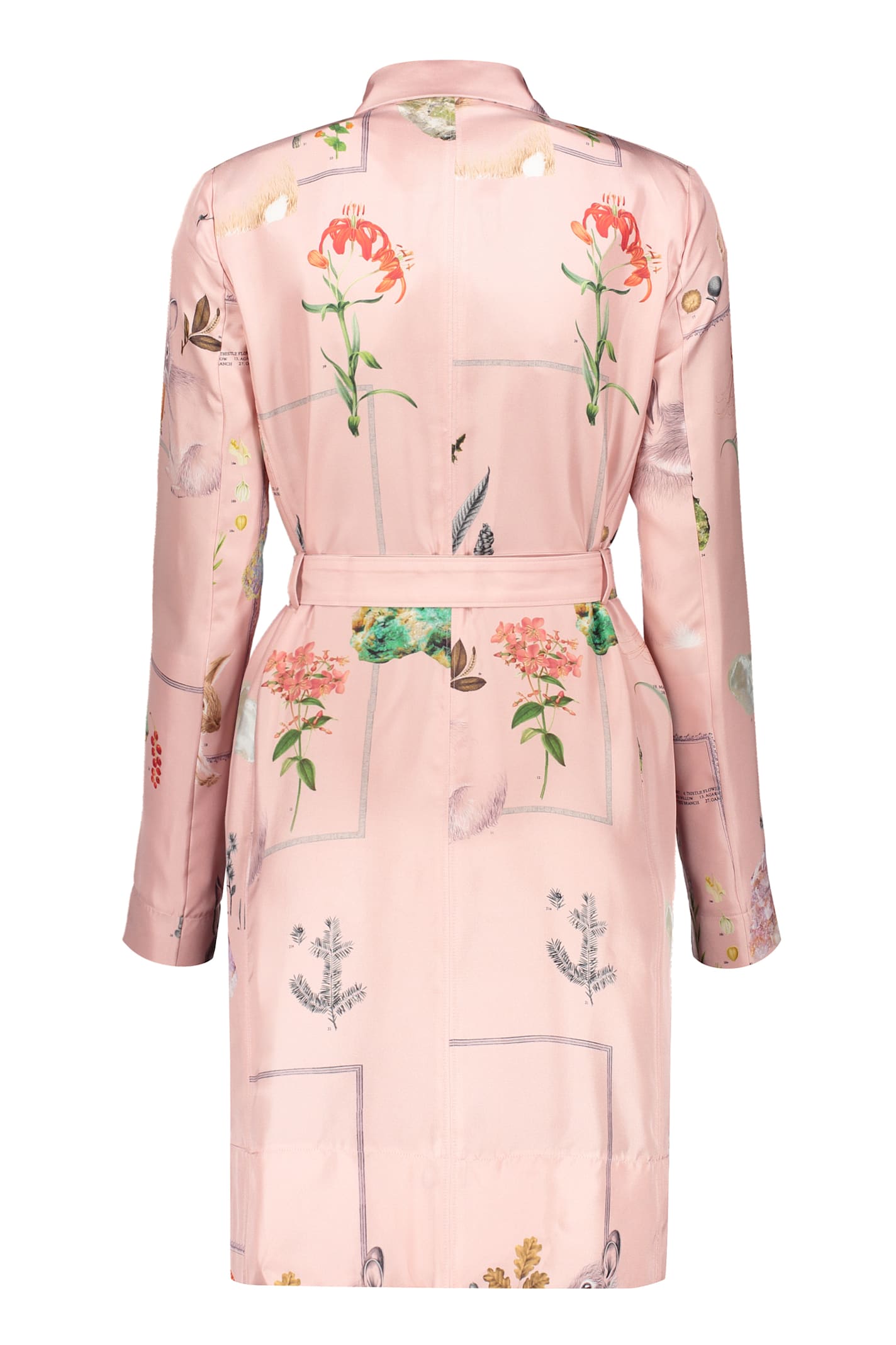 Lanvin Silk Mini Dress In Pink