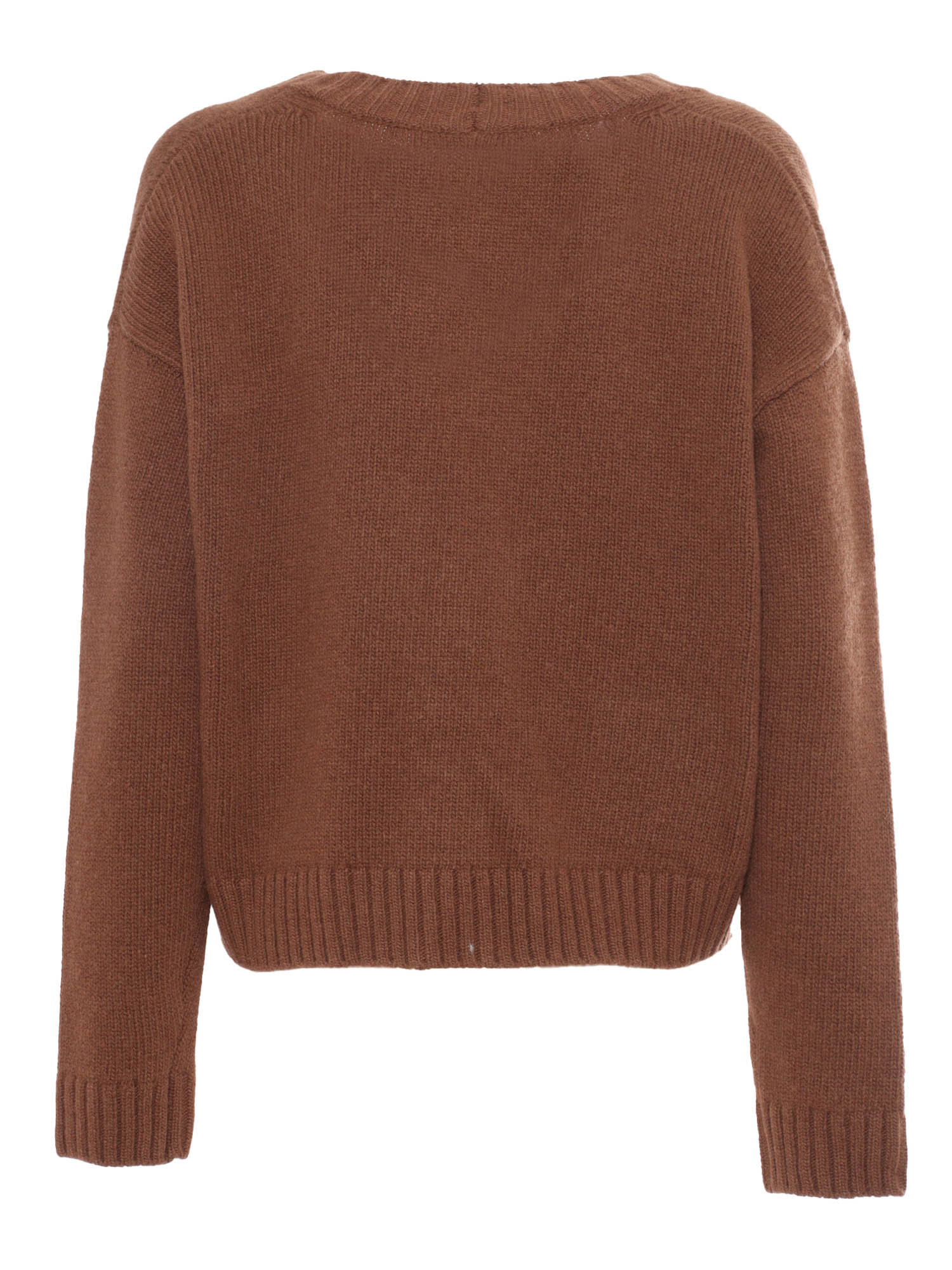 Shop Weekend Max Mara Arad Tobacco Cardigan In Brown